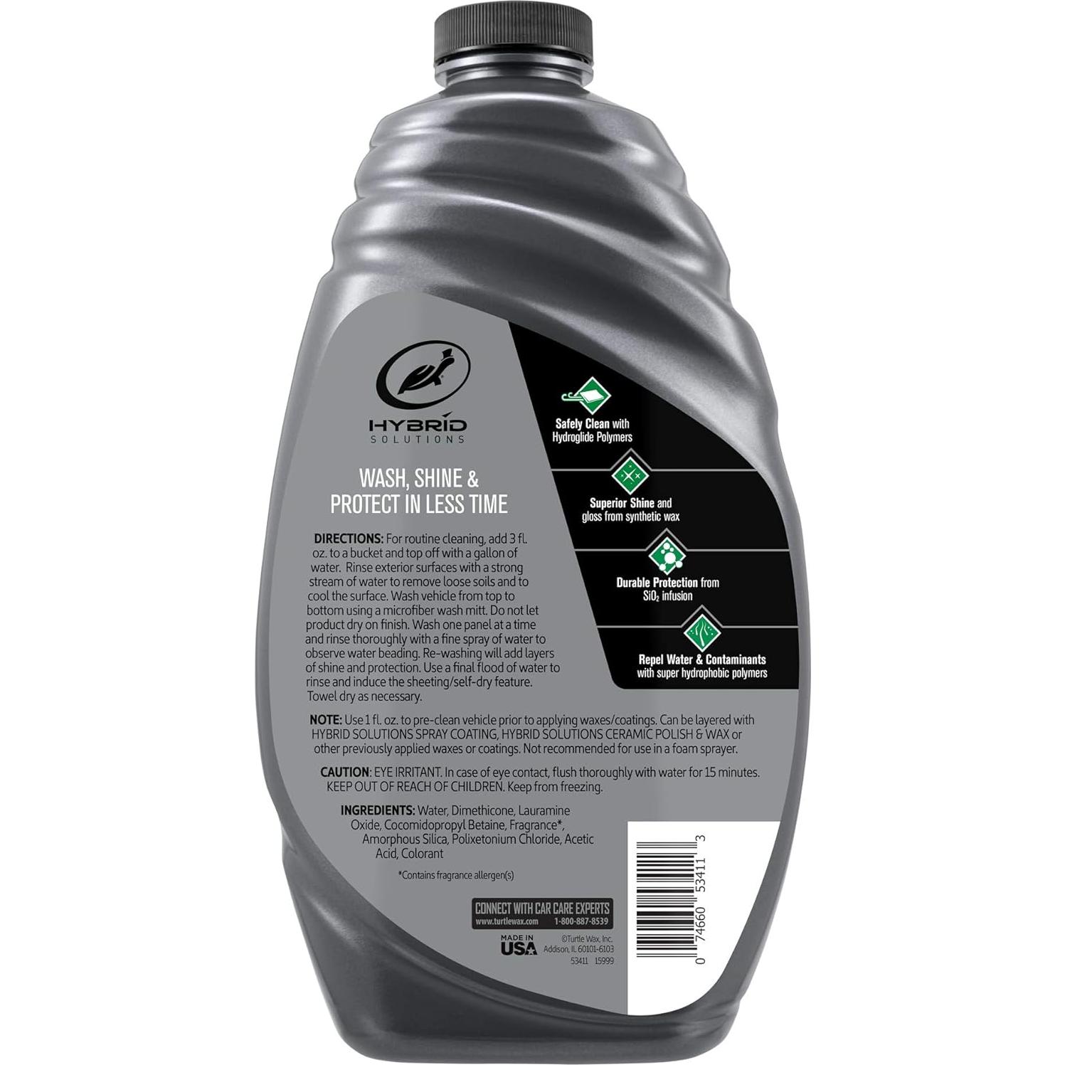 Turtle Wax 53411 Lavado y Cera Cerámica 1.42 L - Brillo Duradero