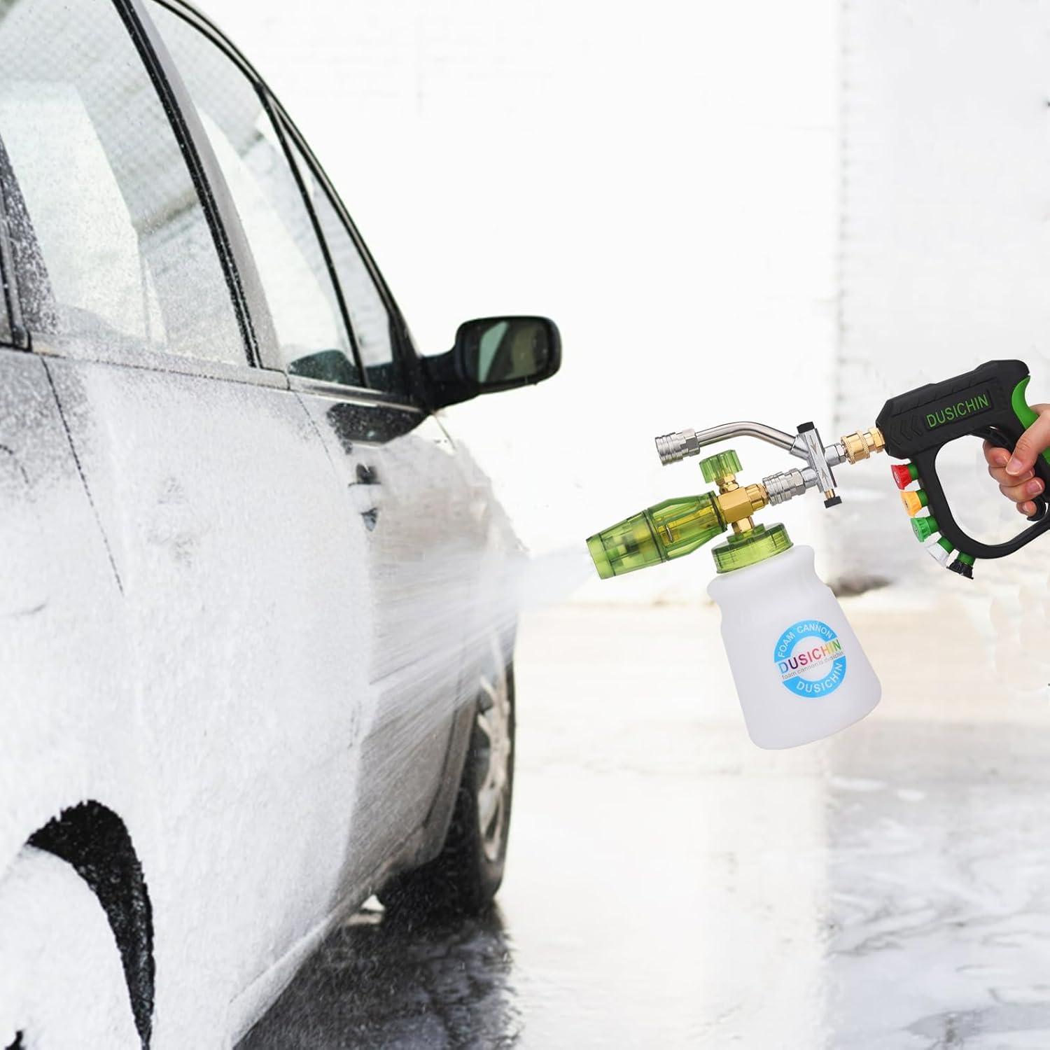 DUSICHIN Pistola de Lavado a Presión con Caño de Espuma 1.31 kg