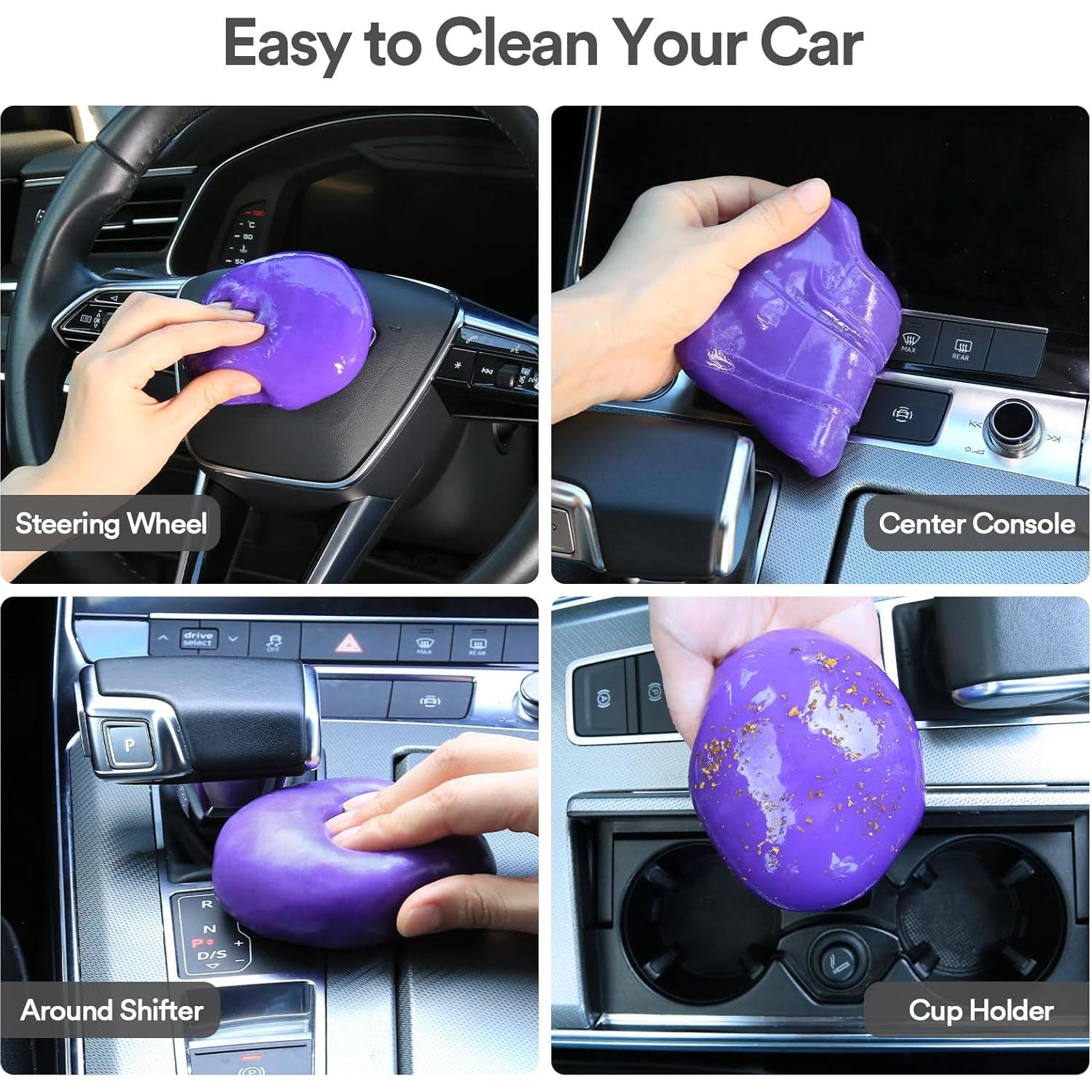 Gel de Limpieza para Autos PULIDIKI 190g Reutilizable Púrpura