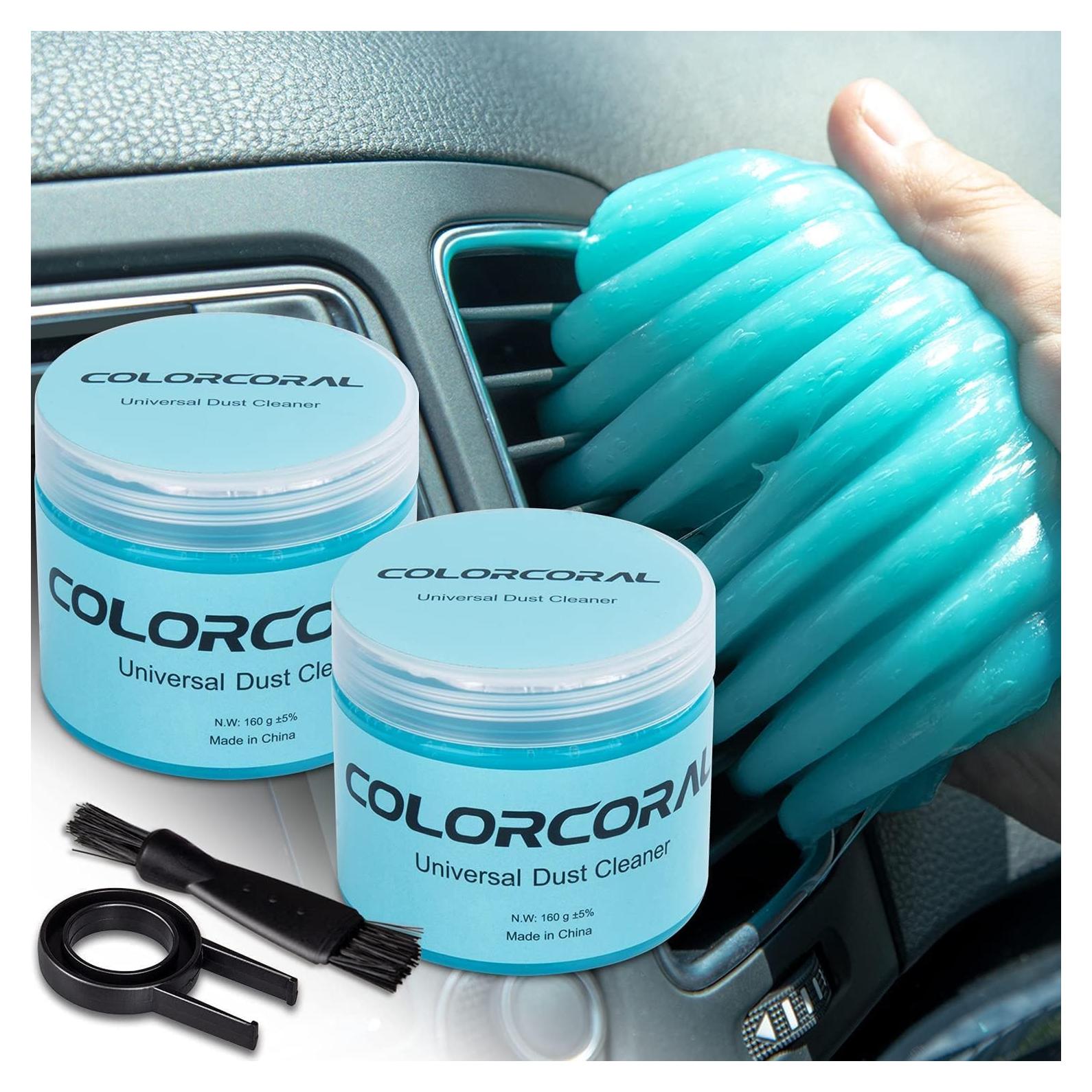 Gel de Limpieza Universal ColorCoral 2 Pack 320g para Teclados y Coche