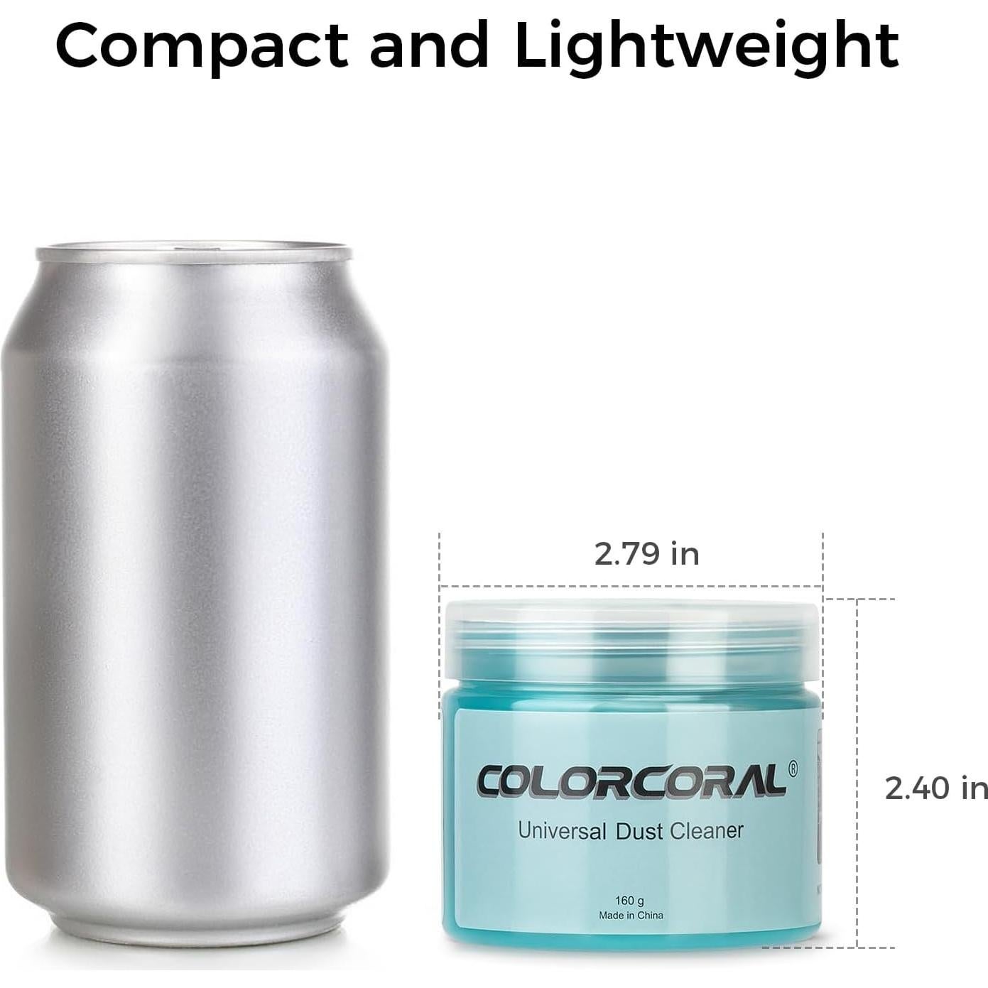 Gel de Limpieza Universal ColorCoral 2 Pack 320g para Teclados y Coche