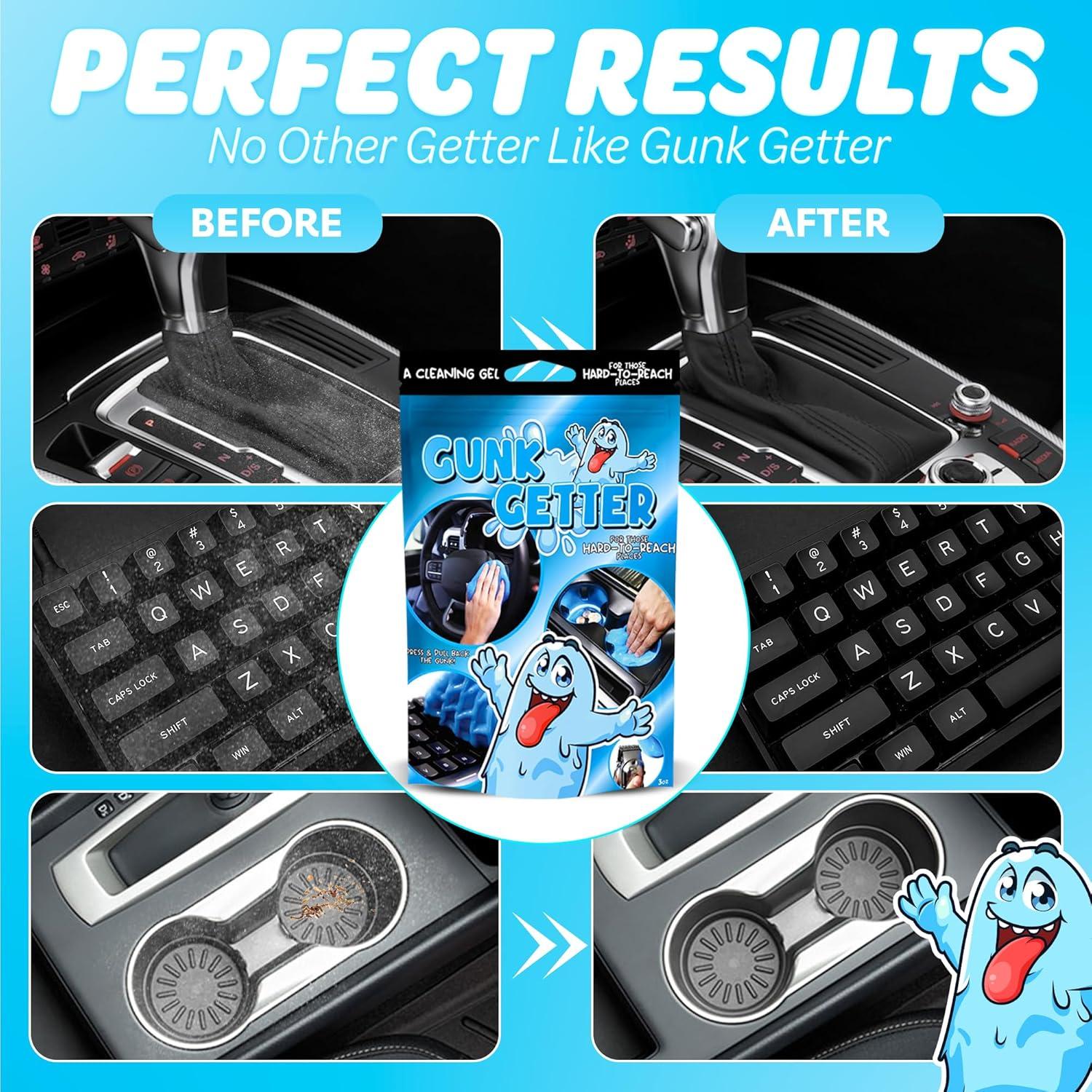 PeerBasics, Cleaning Gel for Those Hard to Reach Places, Automotive Cup Holder Electronic Keyboard Office, Slime Gel Cleaner Dust Crumb Removal (Resealable Pouch, Blue, 3oz)