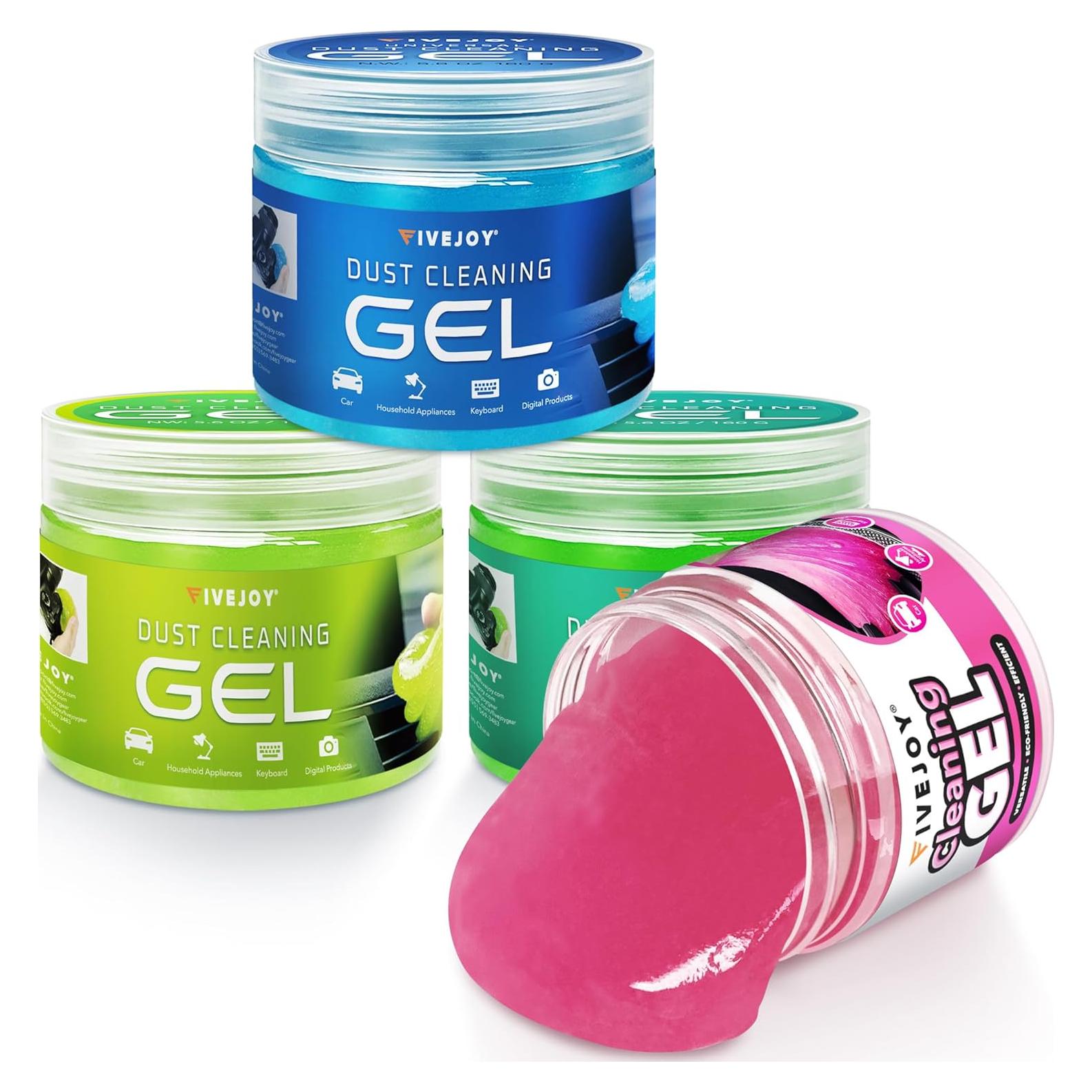 FiveJoy Gel de Limpieza para Autos 4Pack Multi-Color 640g