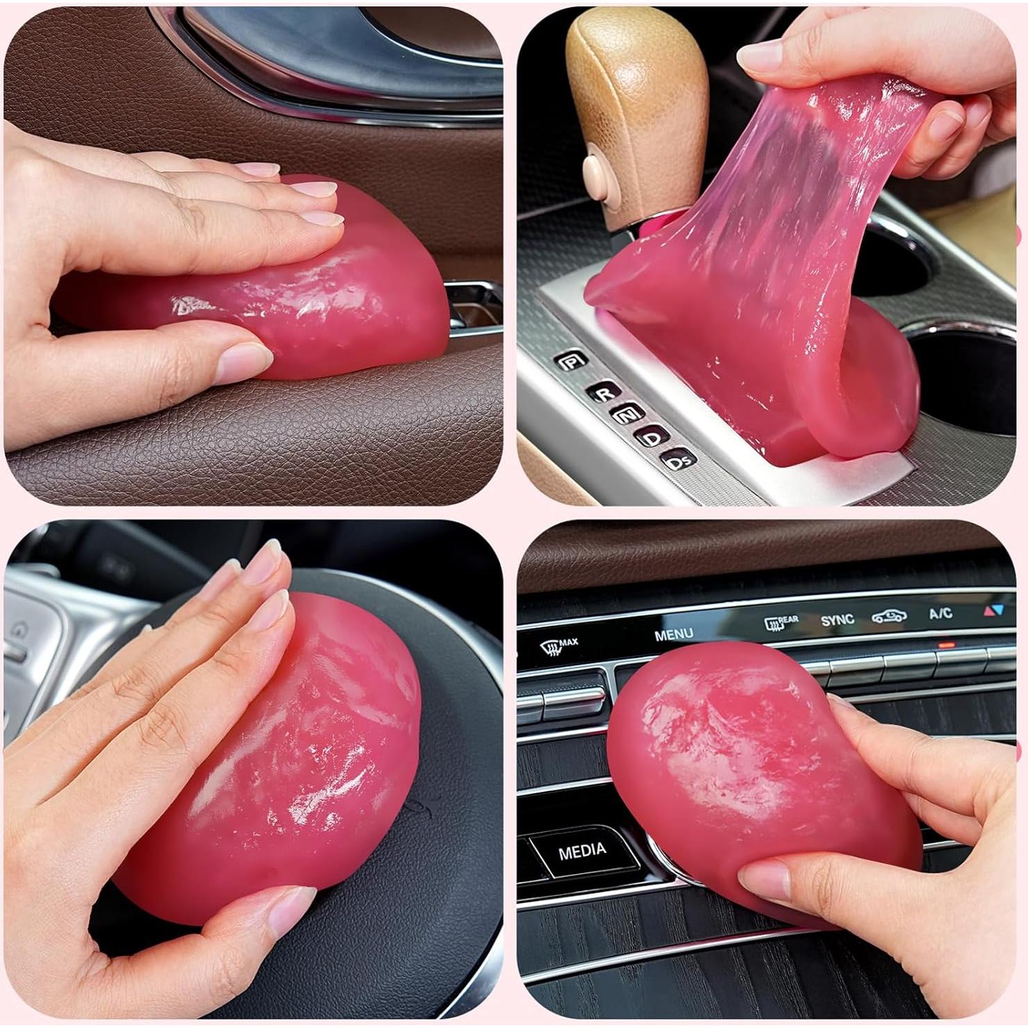 Gel de limpieza para automóviles TeSabMi 190g Rosa