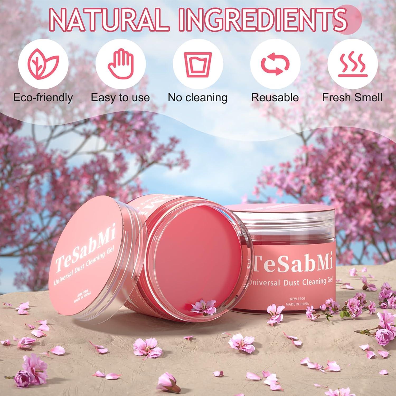 Gel de limpieza para automóviles TeSabMi 190g Rosa