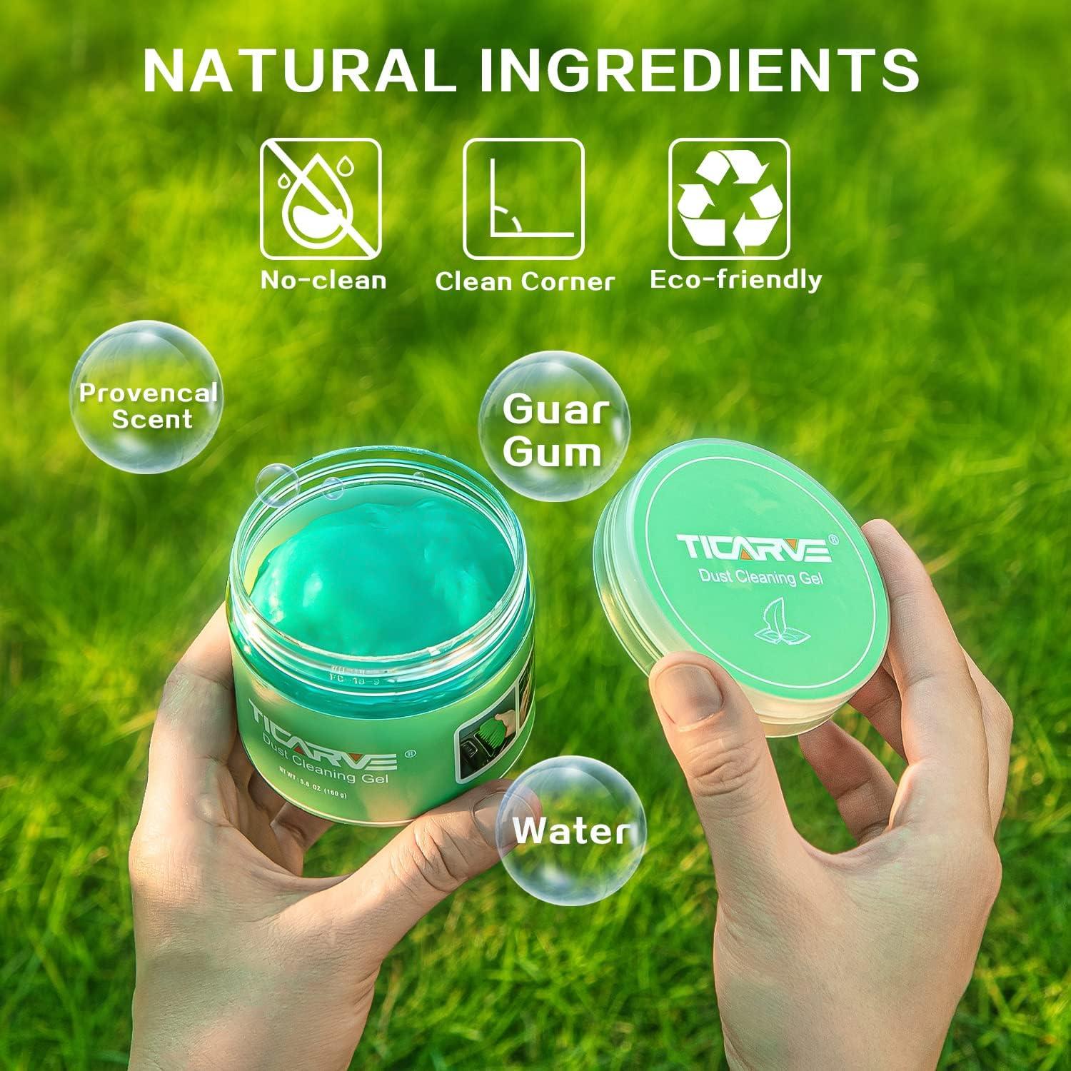 Gel de Limpieza TICARVE 2Pack para Autos y Teclados 320g