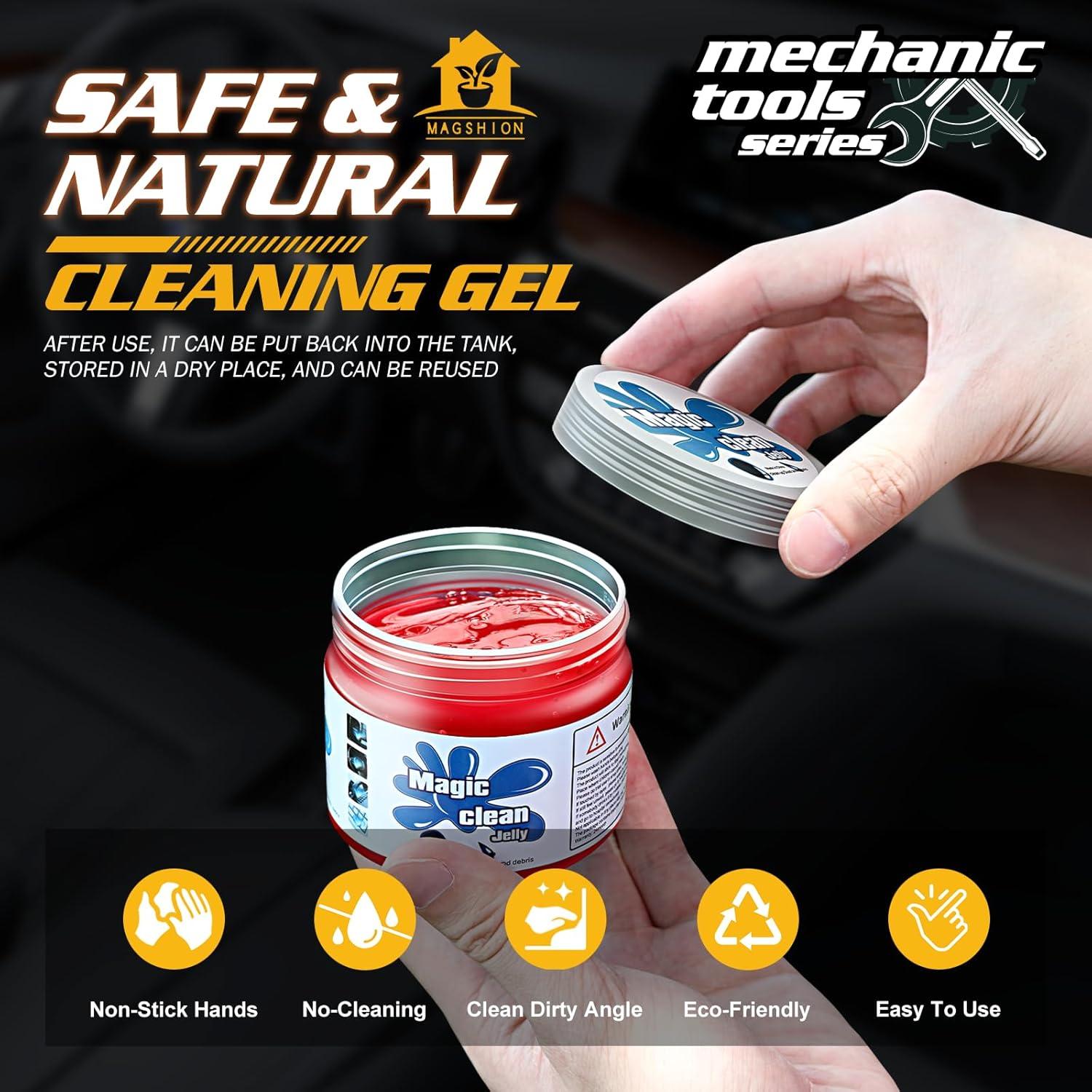 Gel de Limpieza Magshion 200g para Auto y Oficina - Rojo