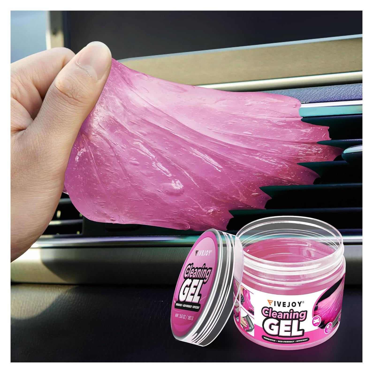 Gel de Limpieza para Autos FiveJoy KC-15P Rosa 181g