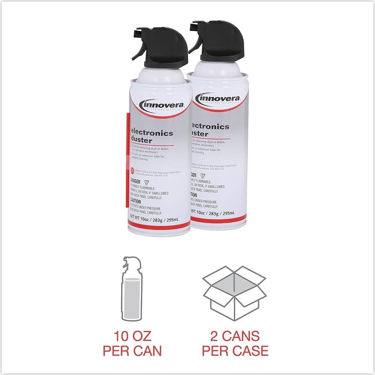 Limpiador de Aire Comprimido Innovera IVR10012 284 g (2 Paquete)