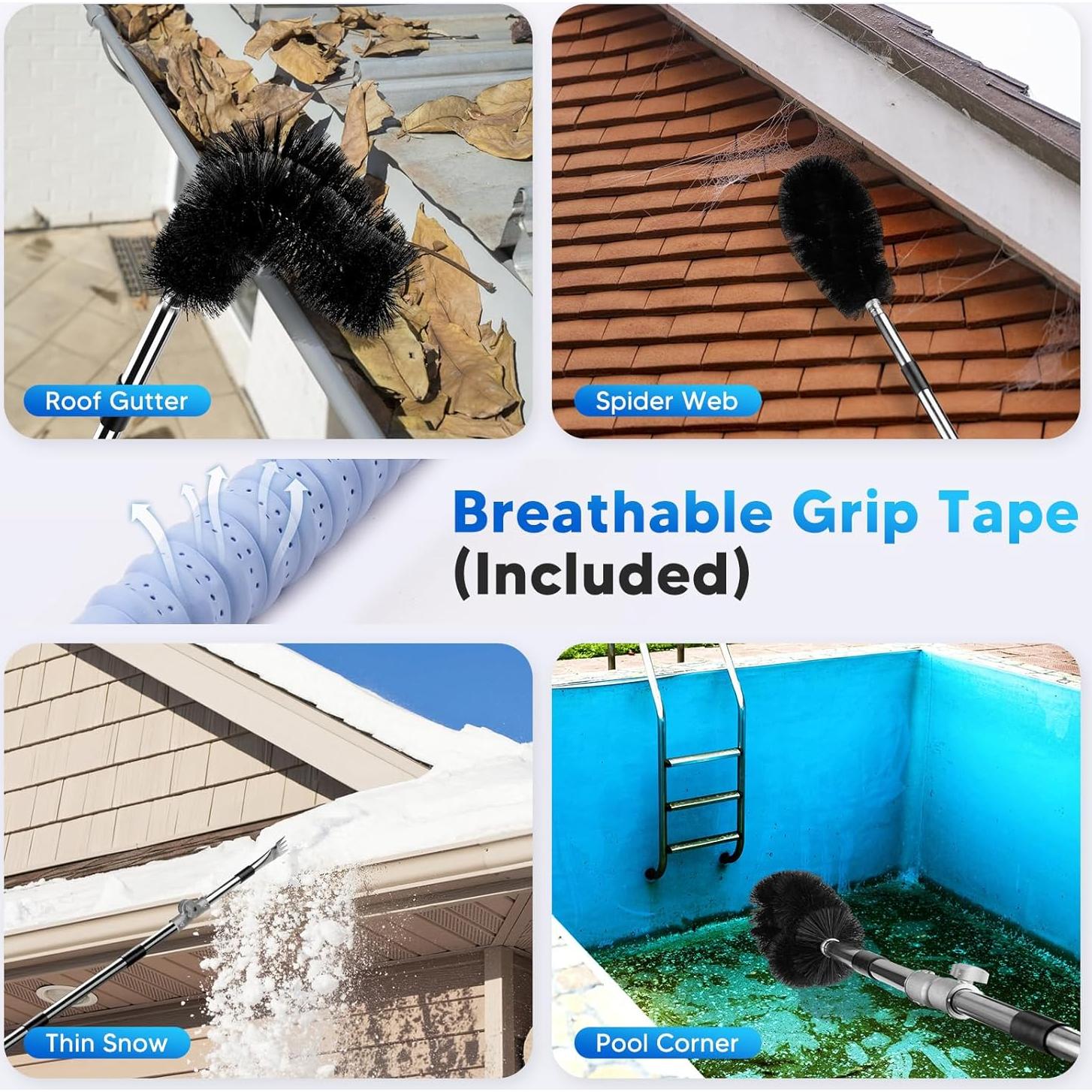 Herramienta de limpieza de canalones Automiim 3.6m con cepillo