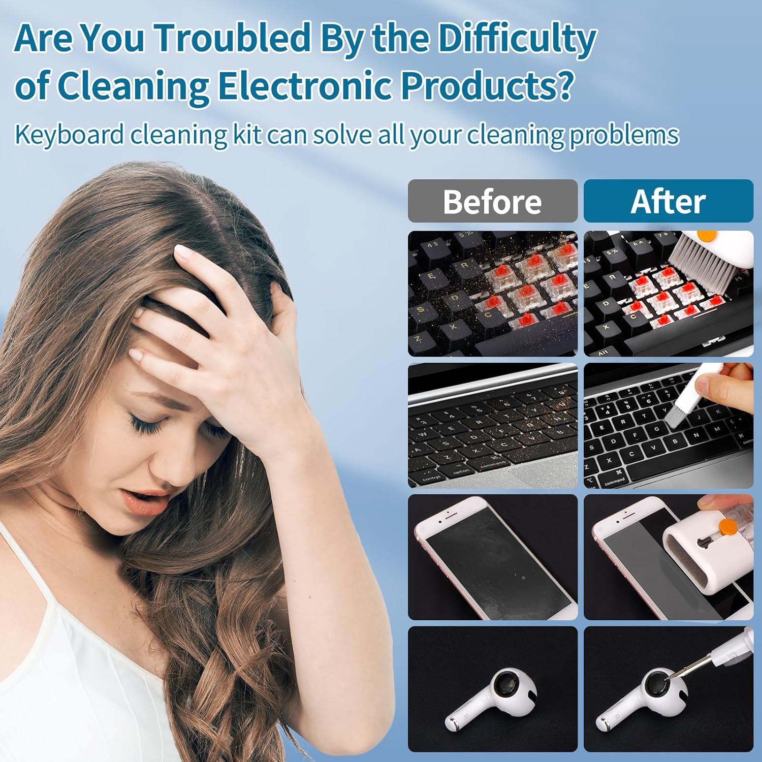 Kit de limpieza para teclado y laptop CleaniKu QJS-001