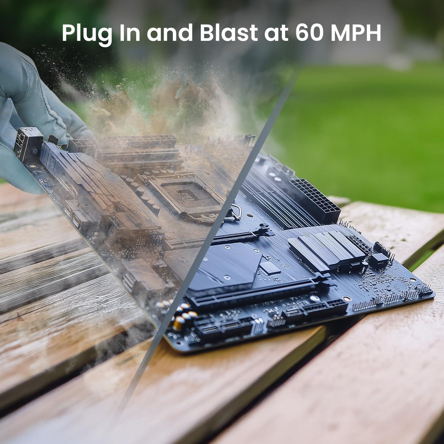 Soplador de Aire Eléctrico EVEO AirMaster AX 350W - Limpieza PC