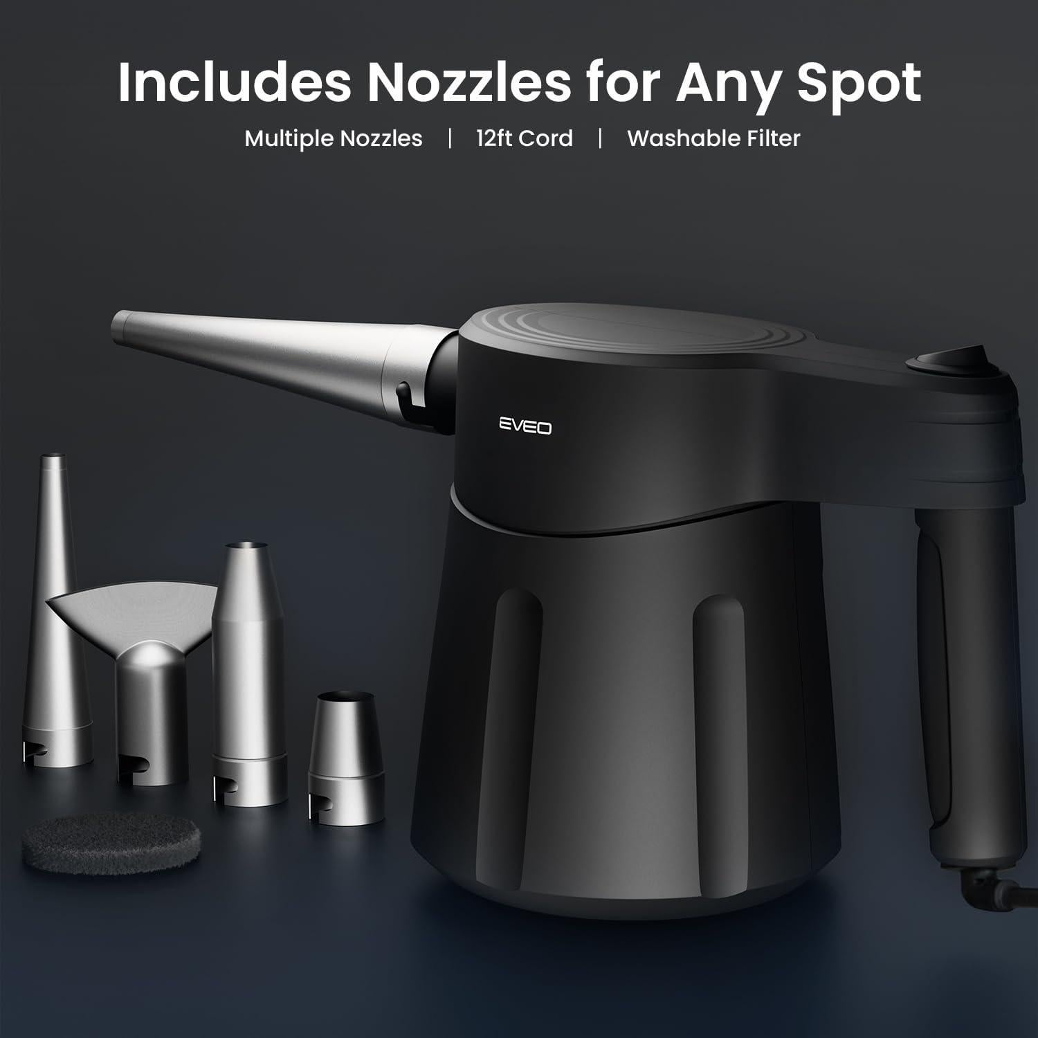 Soplador de Aire Eléctrico EVEO AirMaster AX 350W - Limpieza PC