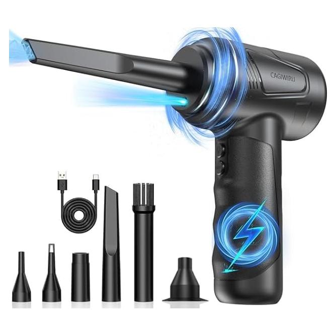 Soplador de Aire Comprimido CAGIWIRU Black01 3 Velocidades