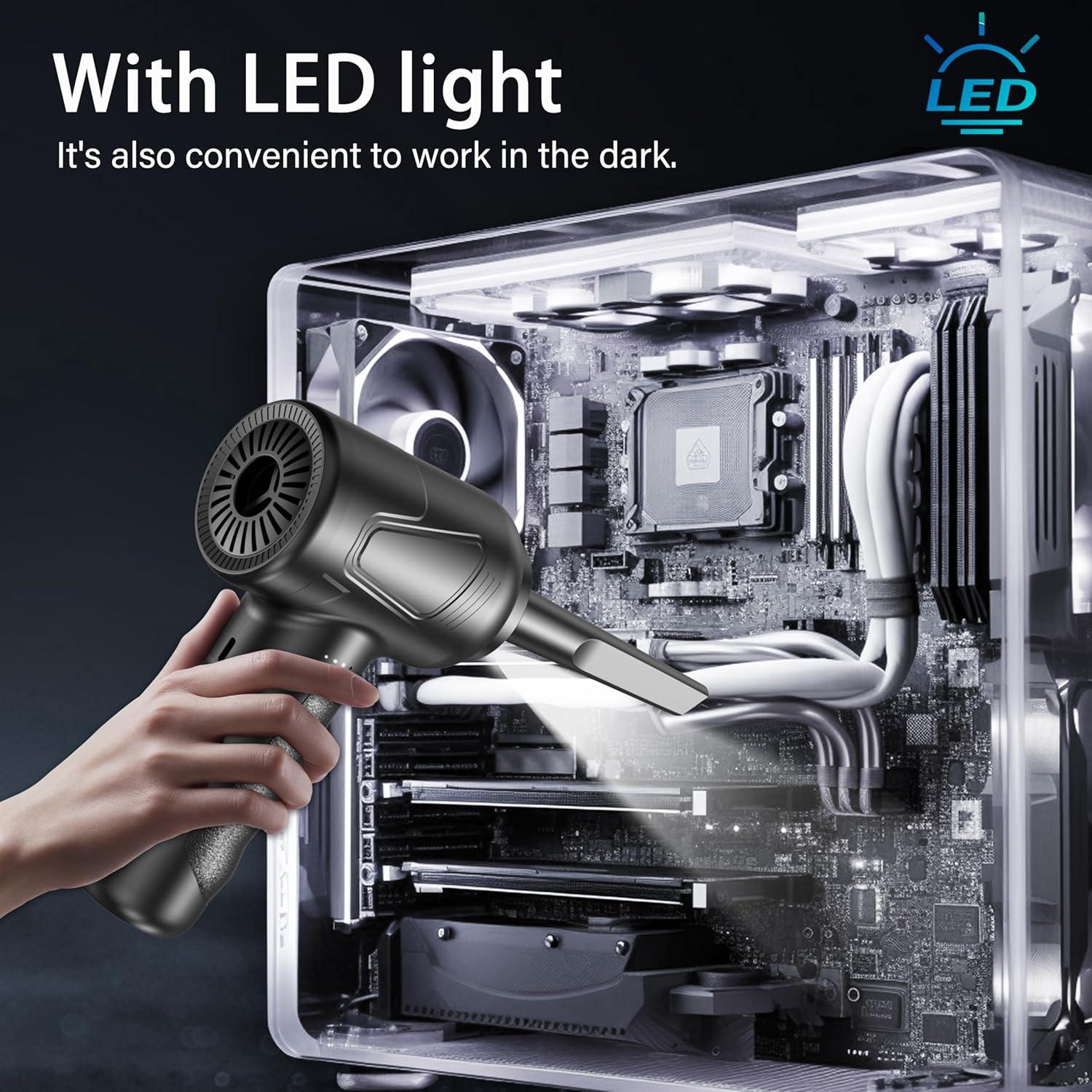 Soplador de Aire Comprimido CAGIWIRU Black01 3 Velocidades