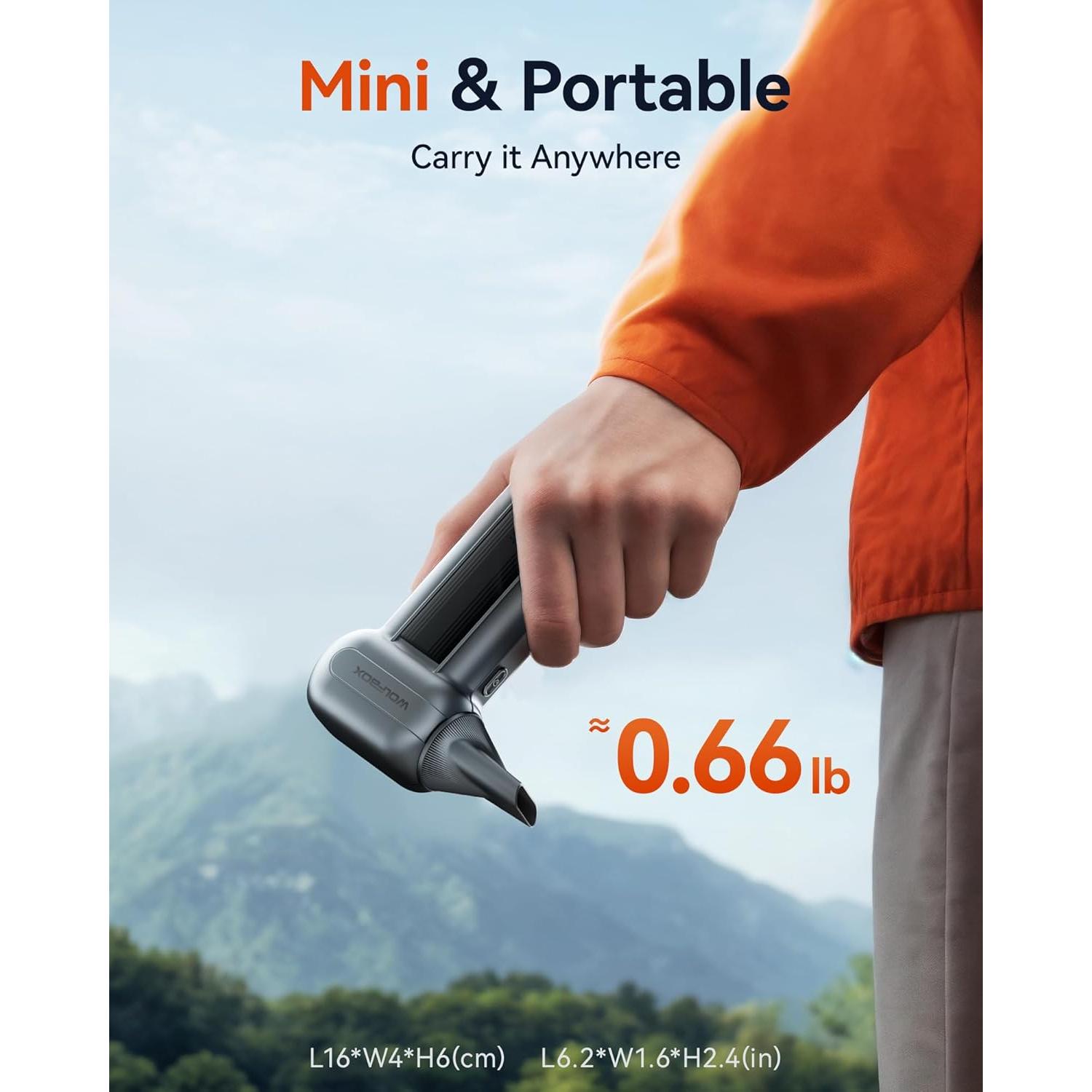 Soplador de Aire Eléctrico WOLFBOX MegaFlow100 150000 RPM