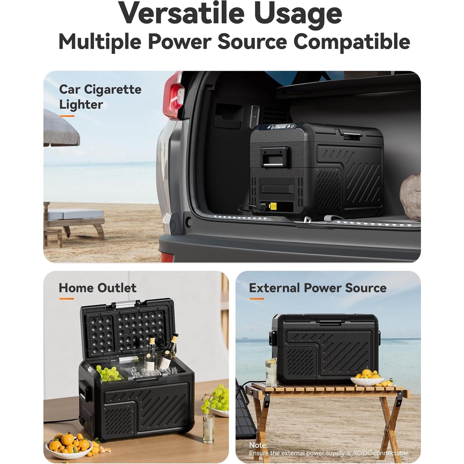 Refrigerador Portátil WOLFBOX 26QT 12V para Coche y Camping