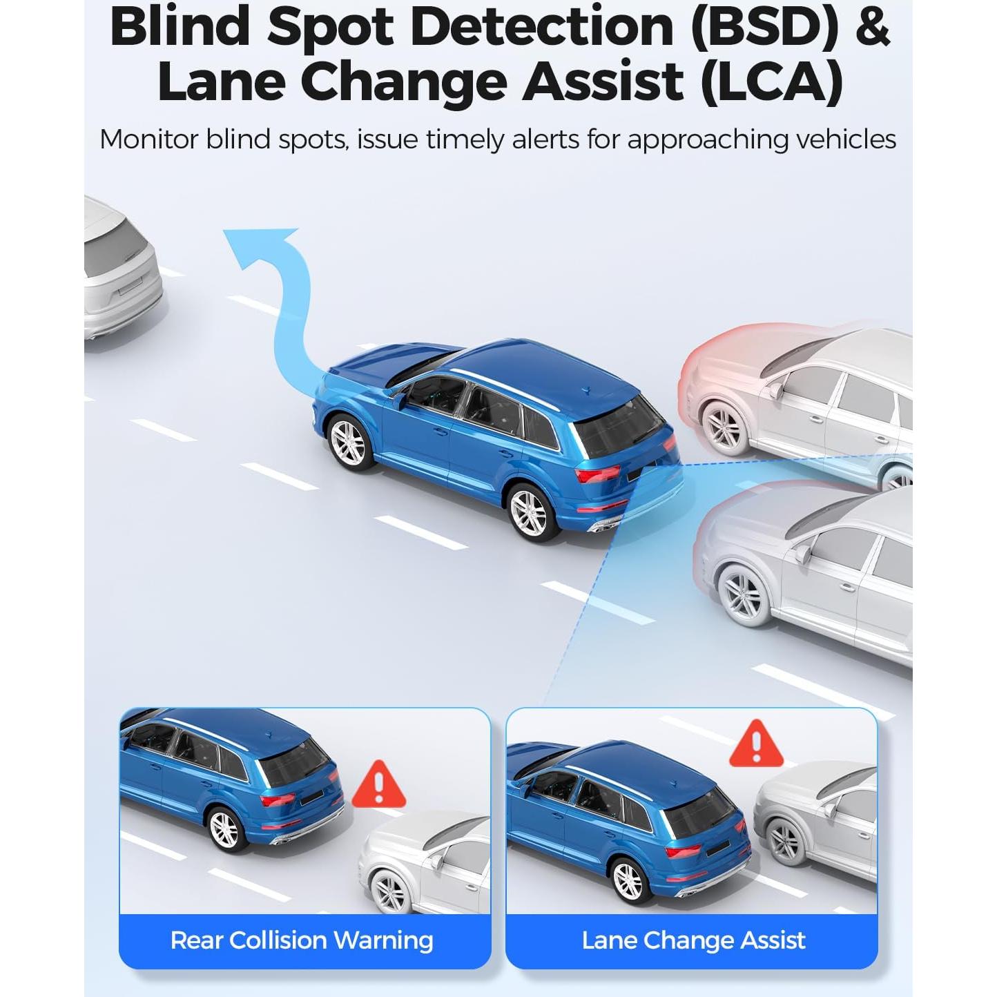 Cámara Espejo Retrovisor AZDOME PG17 Max 4K/2.5K con ADAS