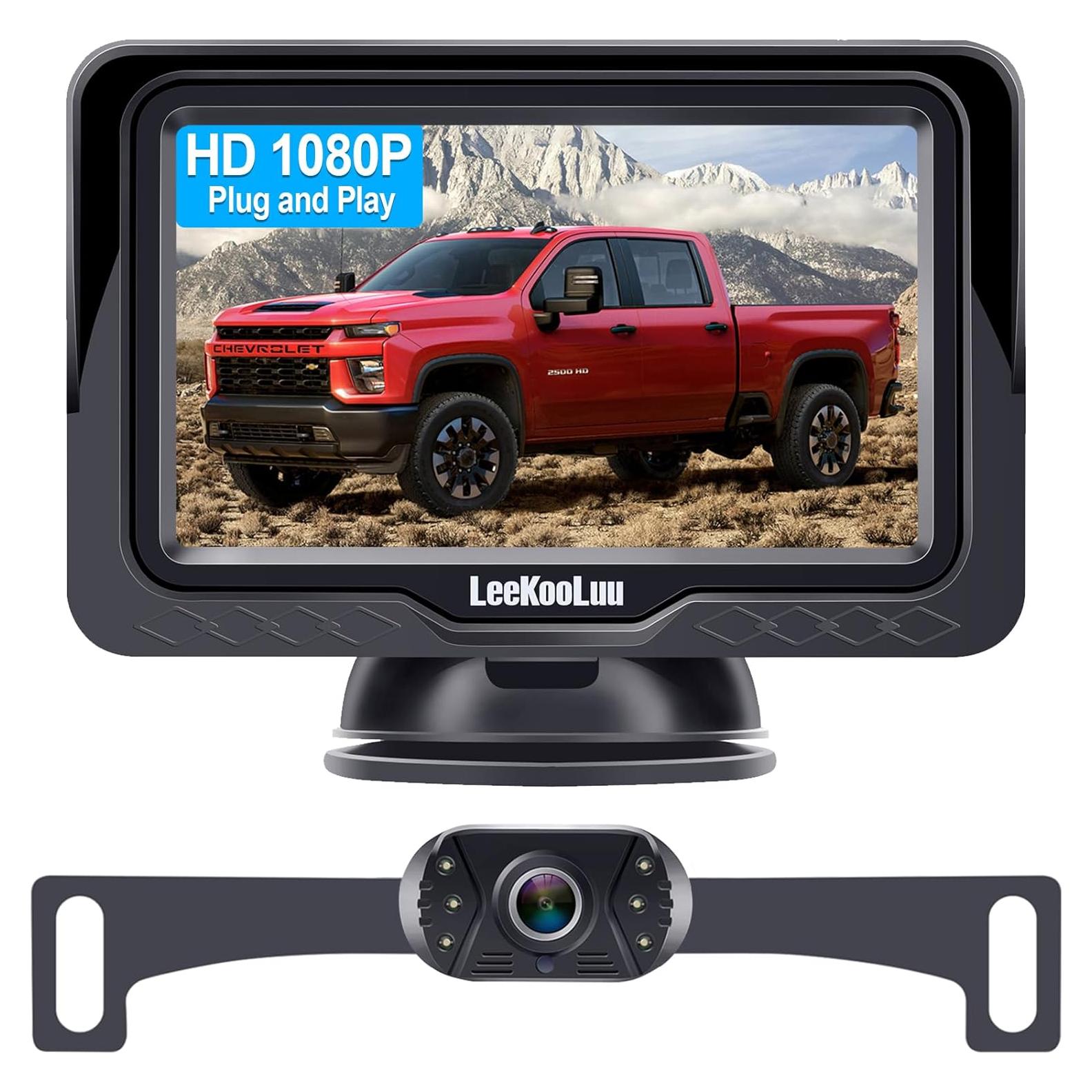 Cámara de Respaldo LeekooLuu LK3 HD 1080P Impermeable