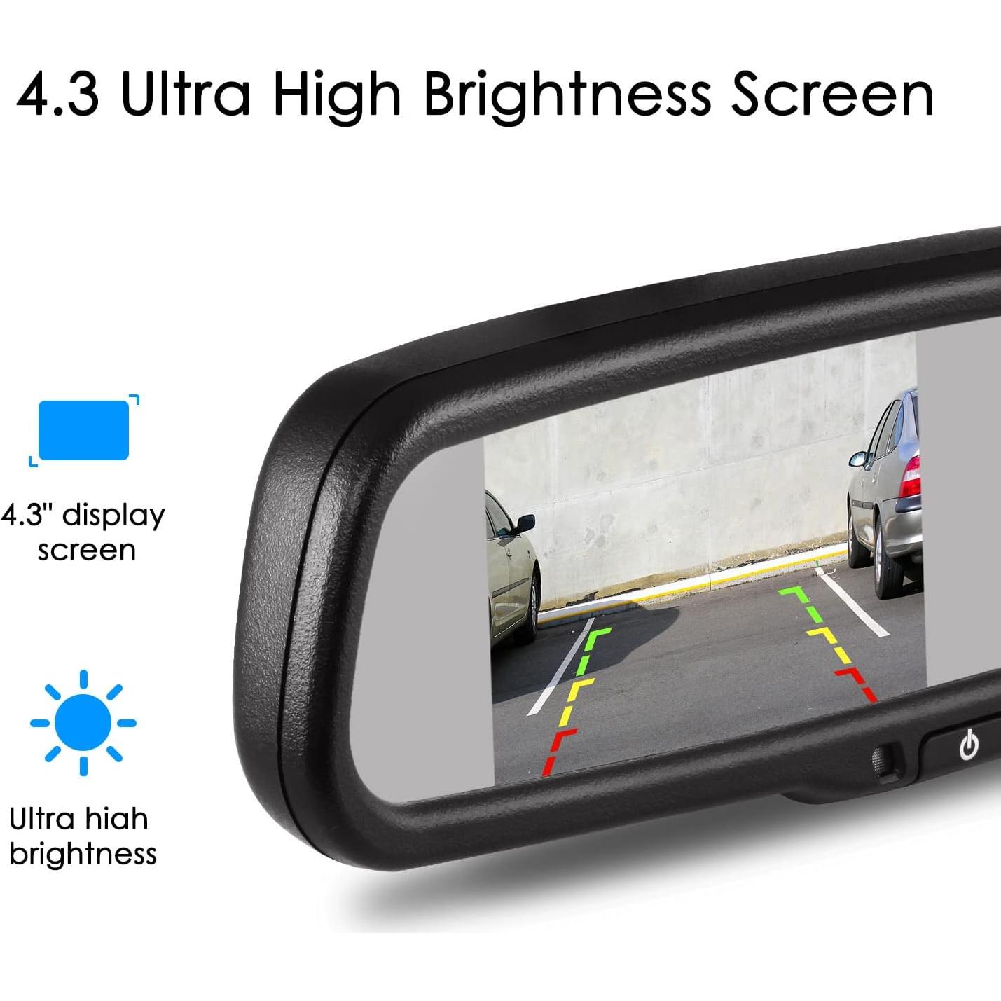 Cámara de Espejo Retrovisor AUTO-VOX T2 con Monitor 4.3"