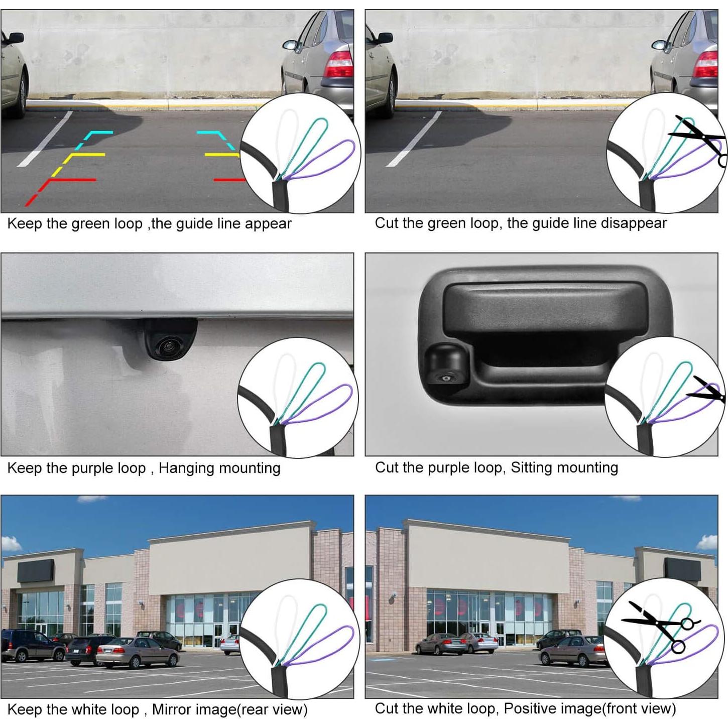 Cámara de respaldo NATIKA WD-011 impermeable IP69K HD