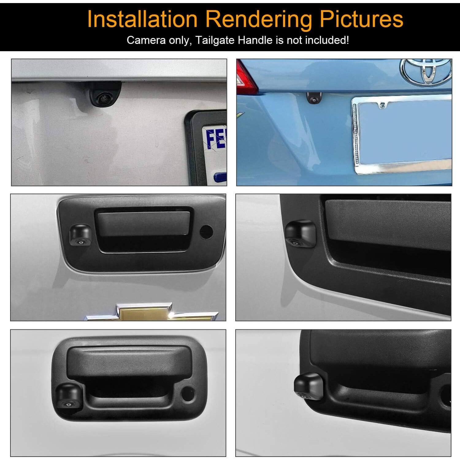 Cámara de respaldo NATIKA WD-011 impermeable IP69K HD