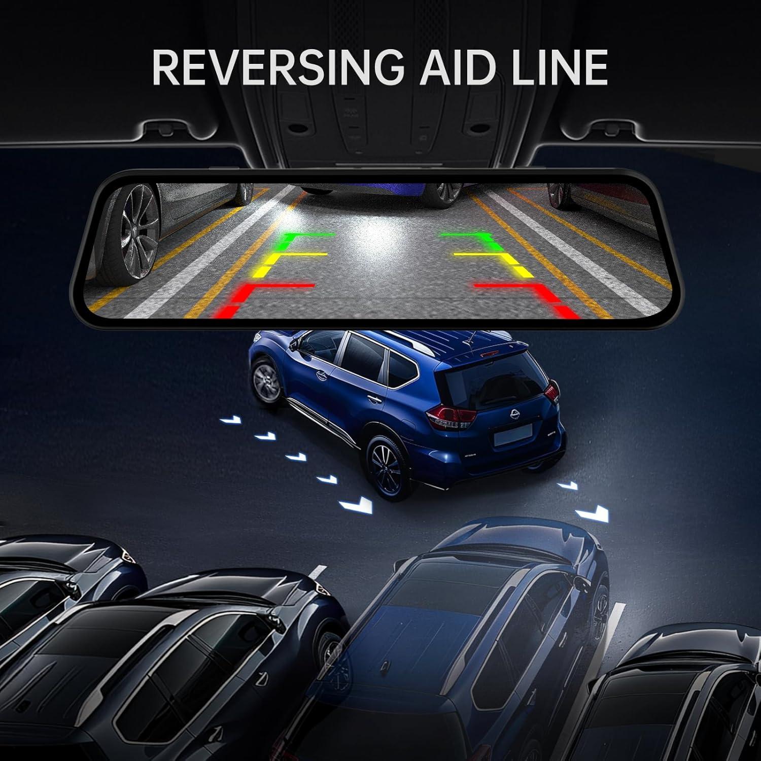 Cámara Dash Veement VT10 4K 10" con Respaldo 1080P y SD 32GB