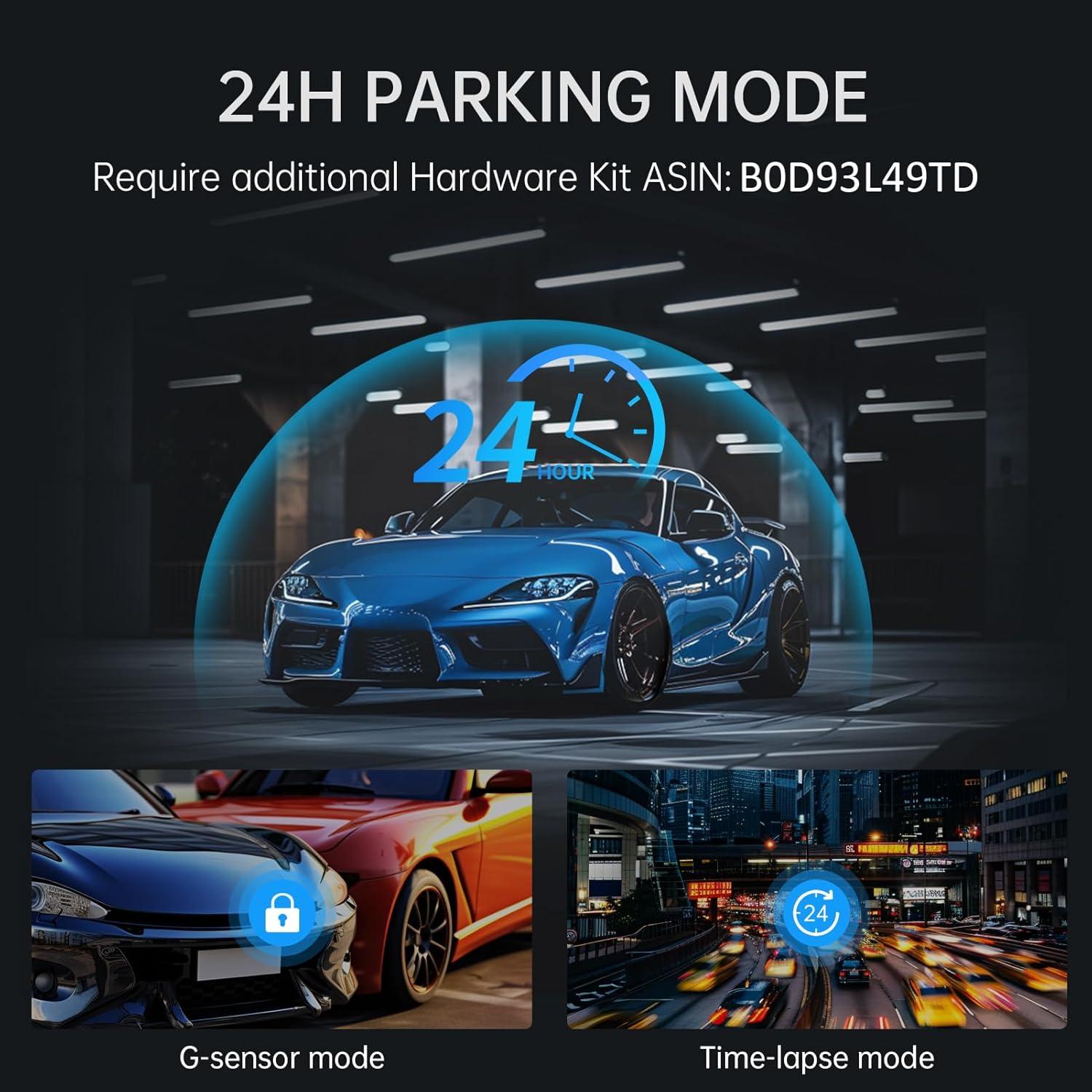 Cámara Dash Veement VT10 4K 10" con Respaldo 1080P y SD 32GB