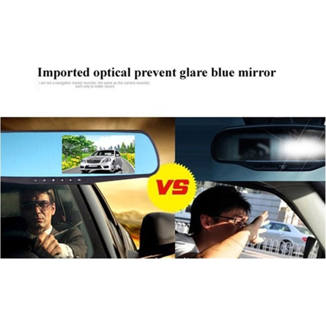 Grabadora de Video para Espejo Retrovisor Jinyue 4.3" HD Doble Lente