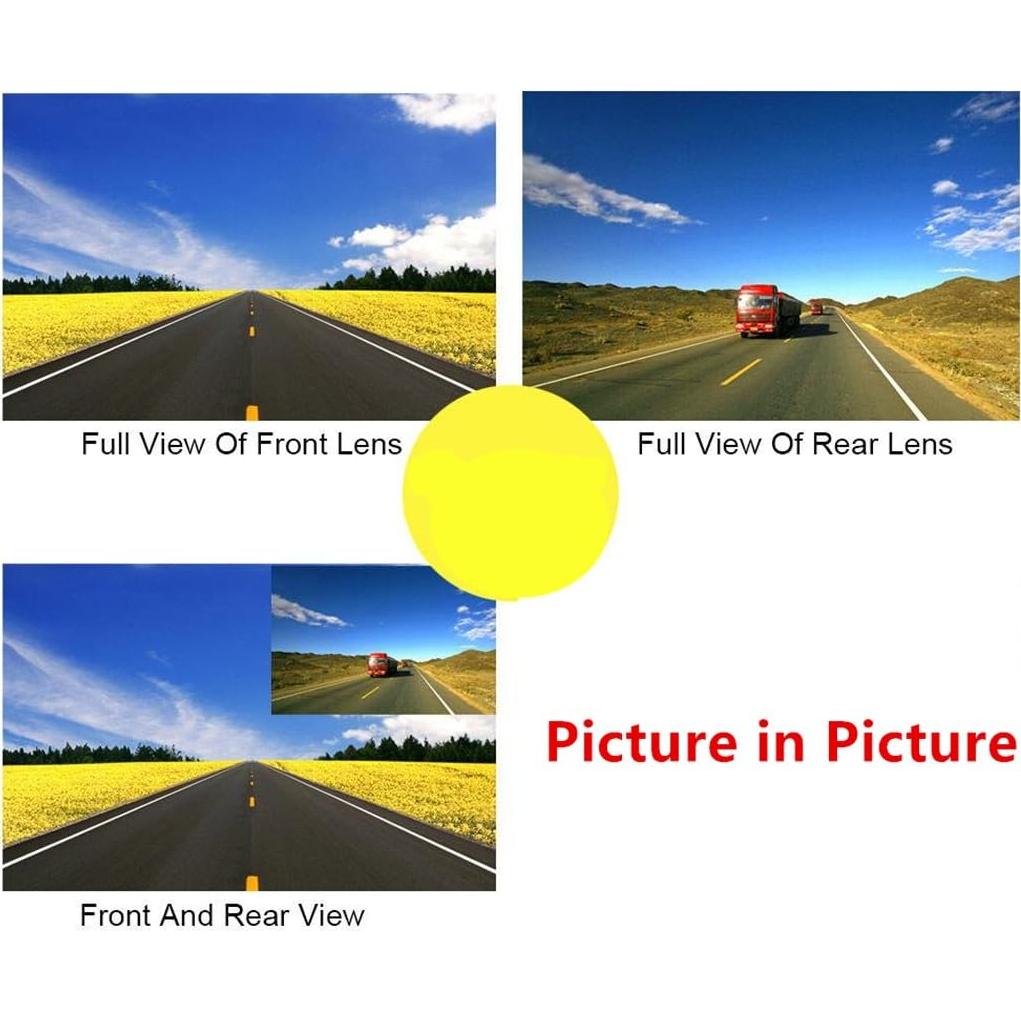 Grabadora de Video para Espejo Retrovisor Jinyue 4.3" HD Doble Lente