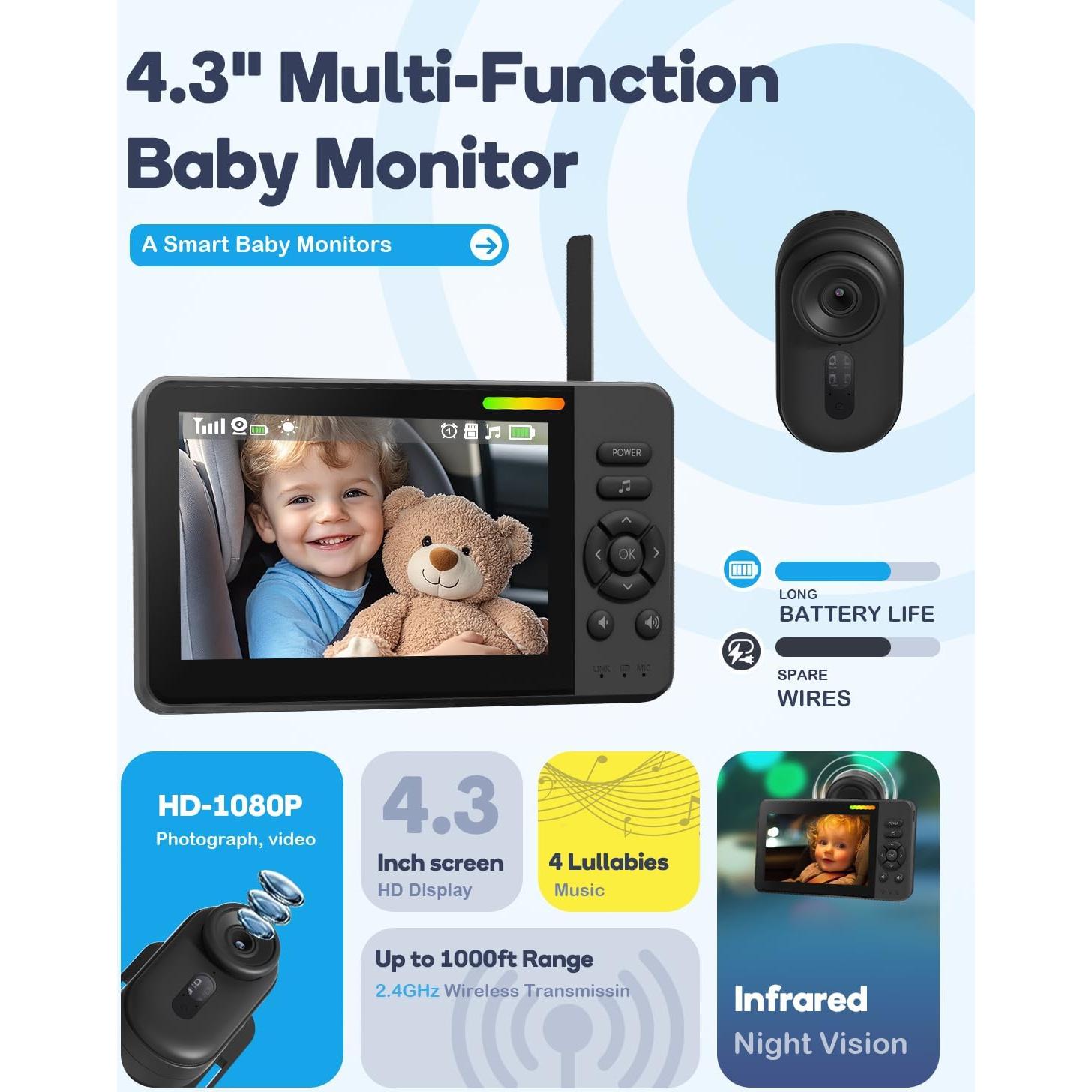 Cámara de Coche Inalámbrica TinyShield HD 1080P con Visión Nocturna