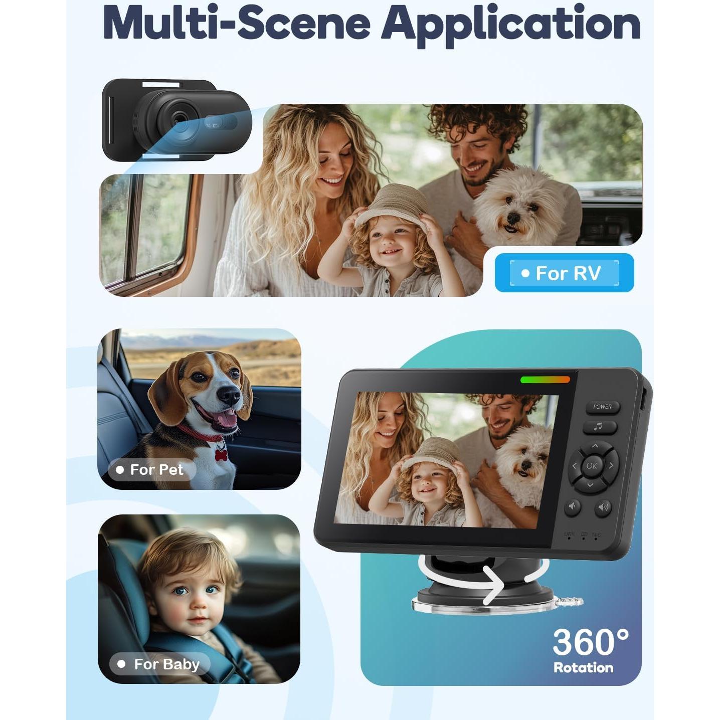 Cámara de Coche Inalámbrica TinyShield HD 1080P con Visión Nocturna