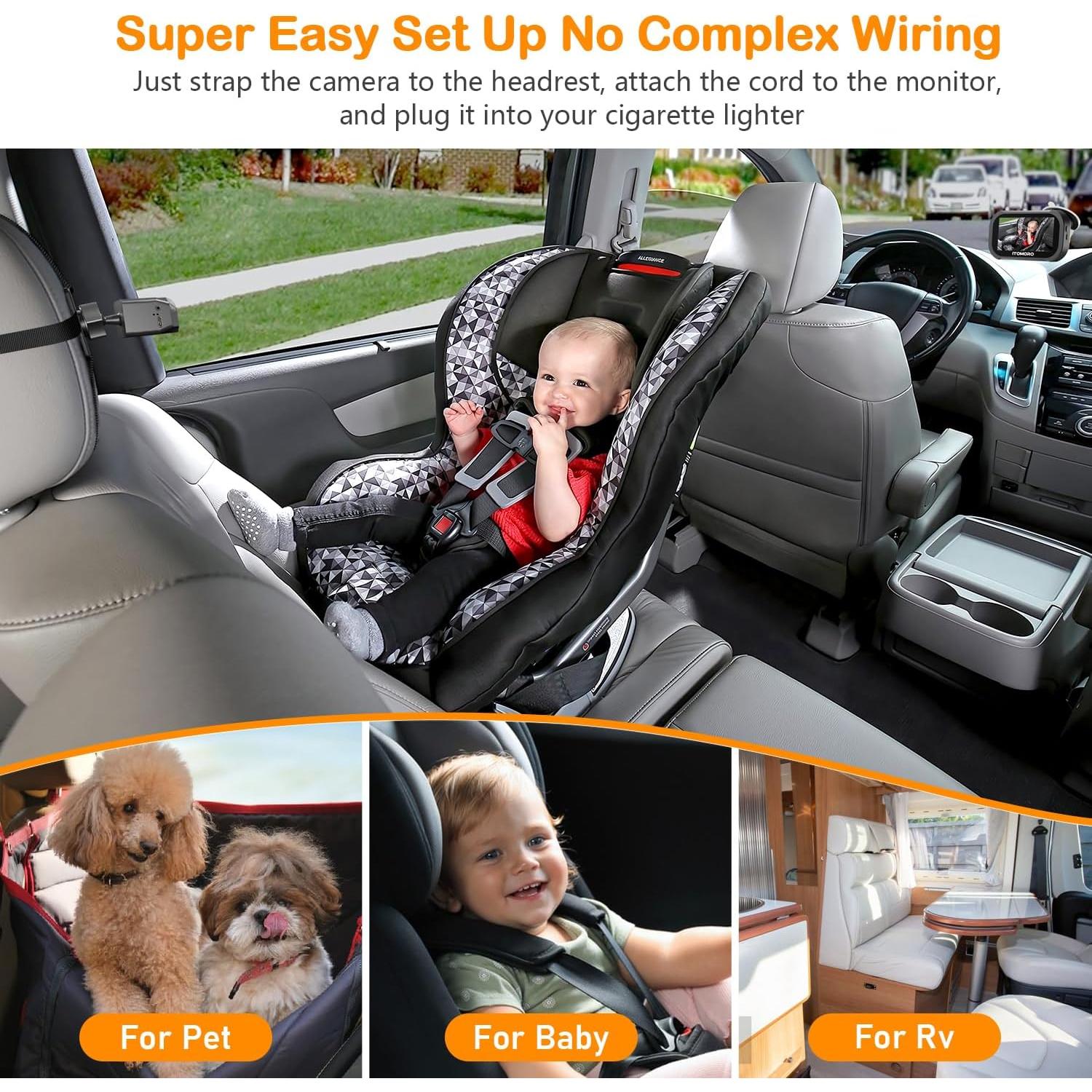 Cámara Inalámbrica para Bebés Itomoro 1080P con Monitor