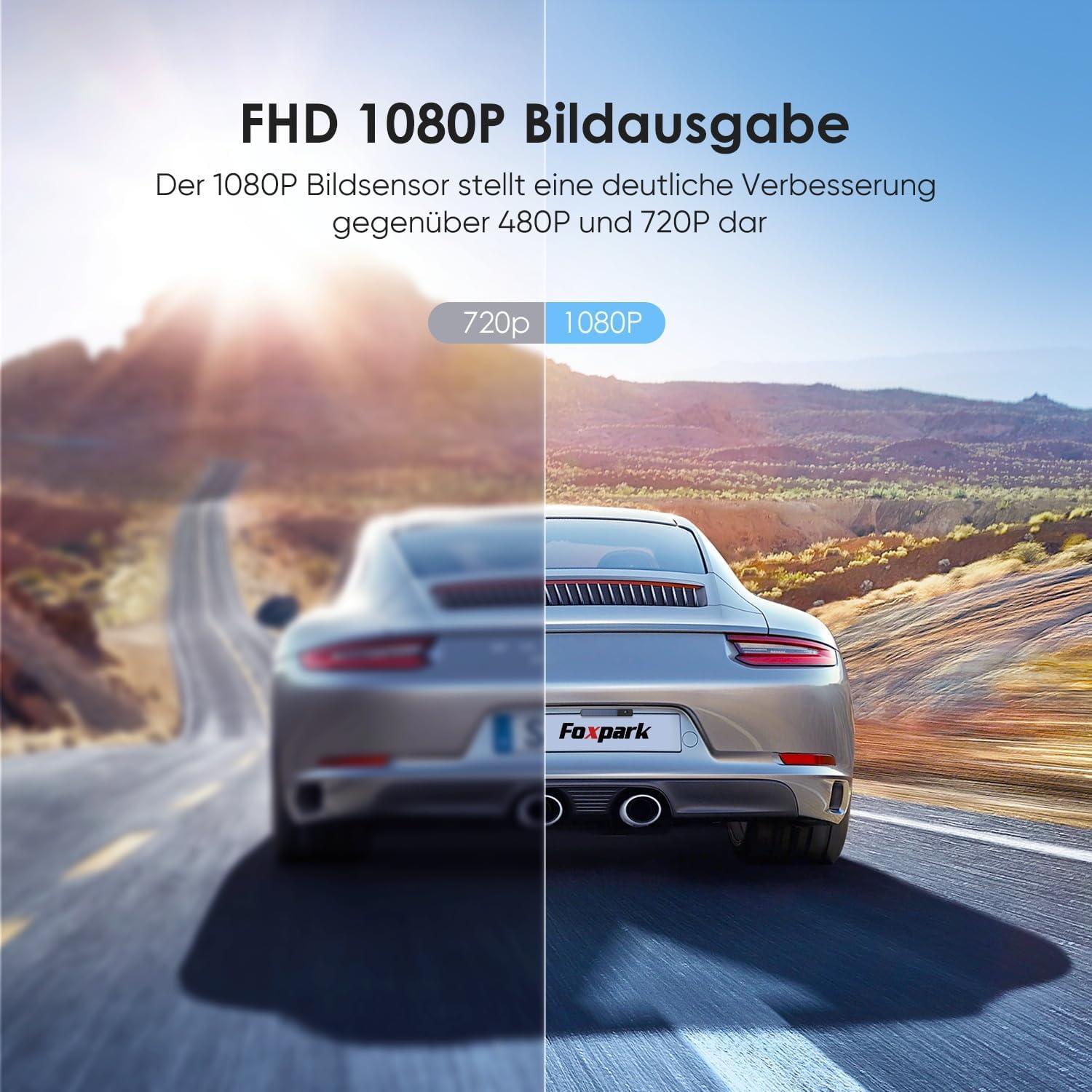 Cámara de Respaldo Inalámbrica Solar Foxpark 1080P IP69