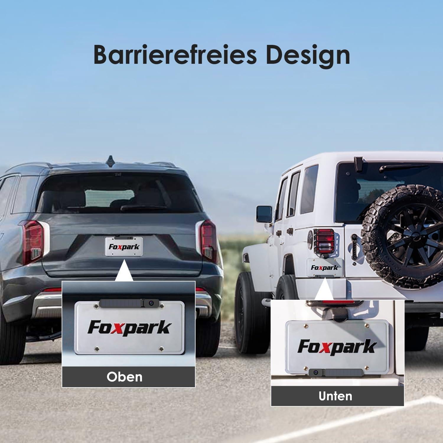 Cámara de Respaldo Inalámbrica Solar Foxpark 1080P IP69