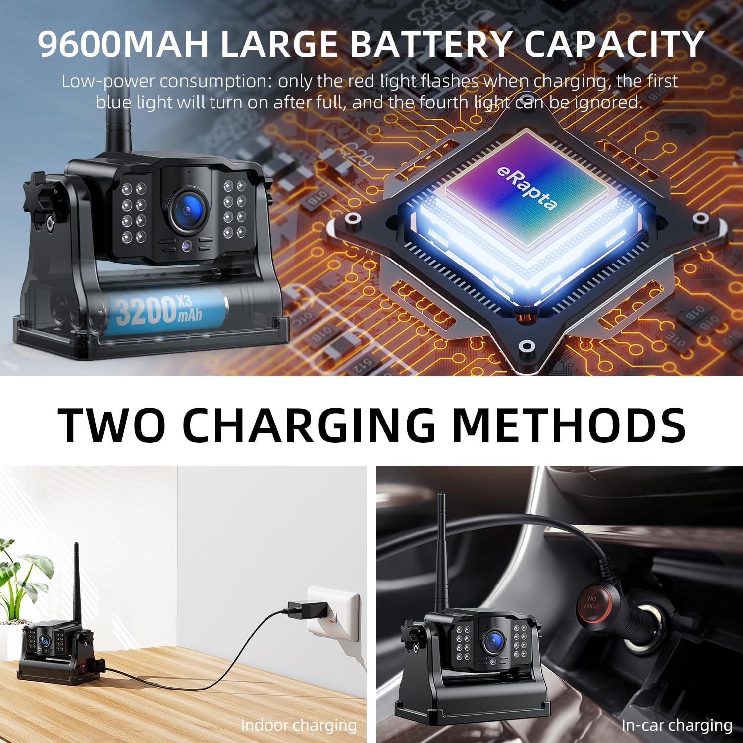 Cámara de Respaldo Inalámbrica eRapta ACT501 5" FHD 1080P