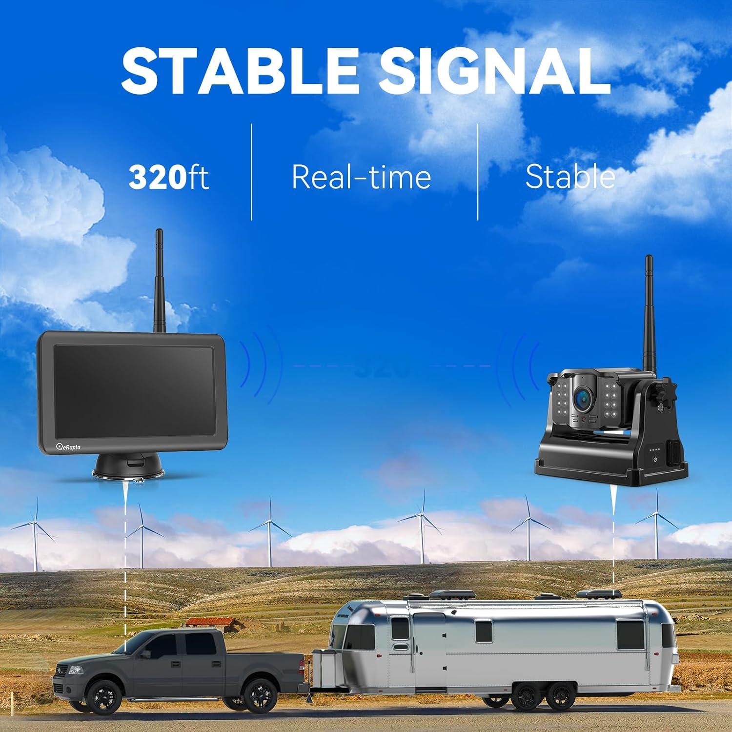 Cámara de Respaldo Inalámbrica eRapta ACT501 5" FHD 1080P