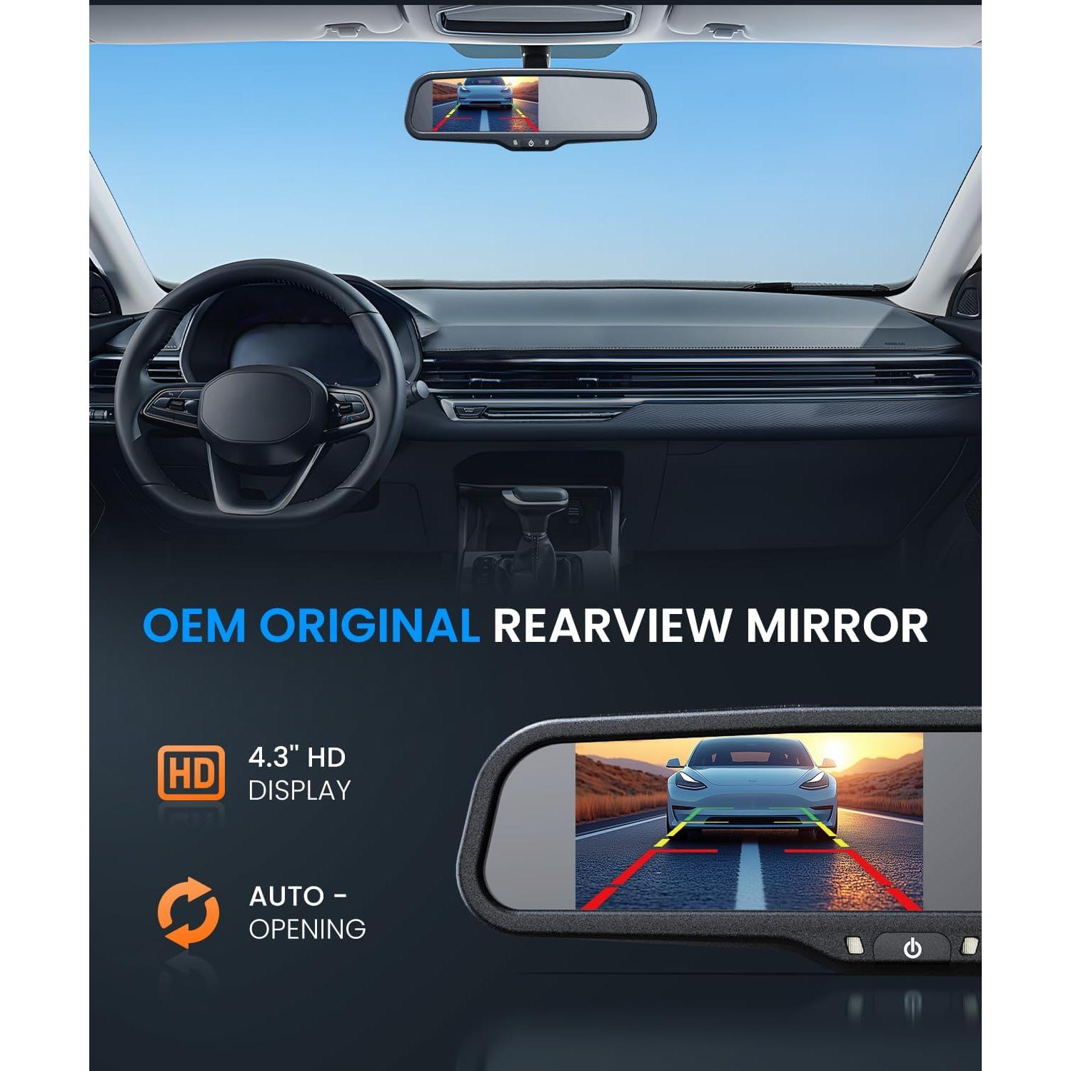 Cámara de Respaldo Inalámbrica AUTO-VOX T1400AW HD 4.3"