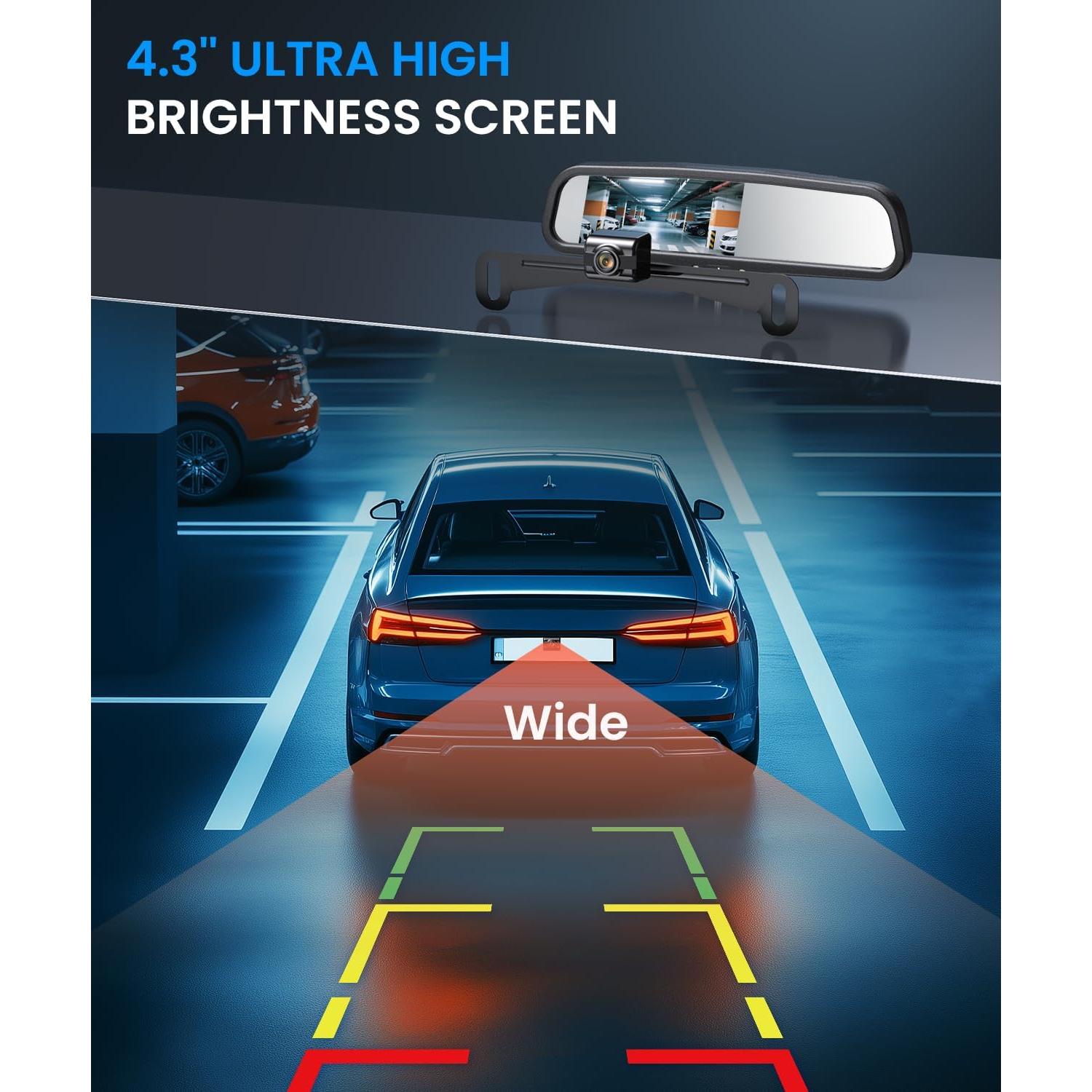 Cámara de Respaldo Inalámbrica AUTO-VOX T1400AW HD 4.3"