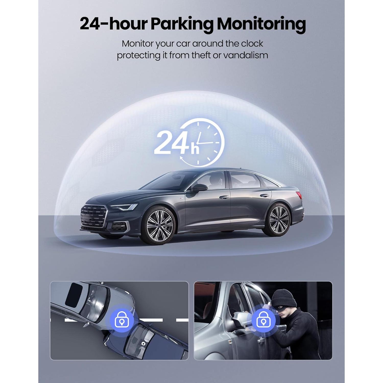 Cámara de Tablero M16 4K Frontal + 2K Trasera WiFi 32GB