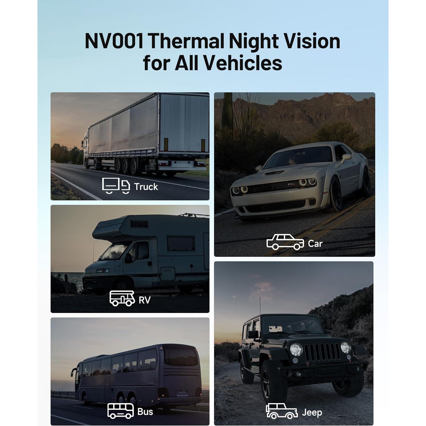 Cámara Térmica TOPDON NV001 para Autos, Visión Nocturna 200m