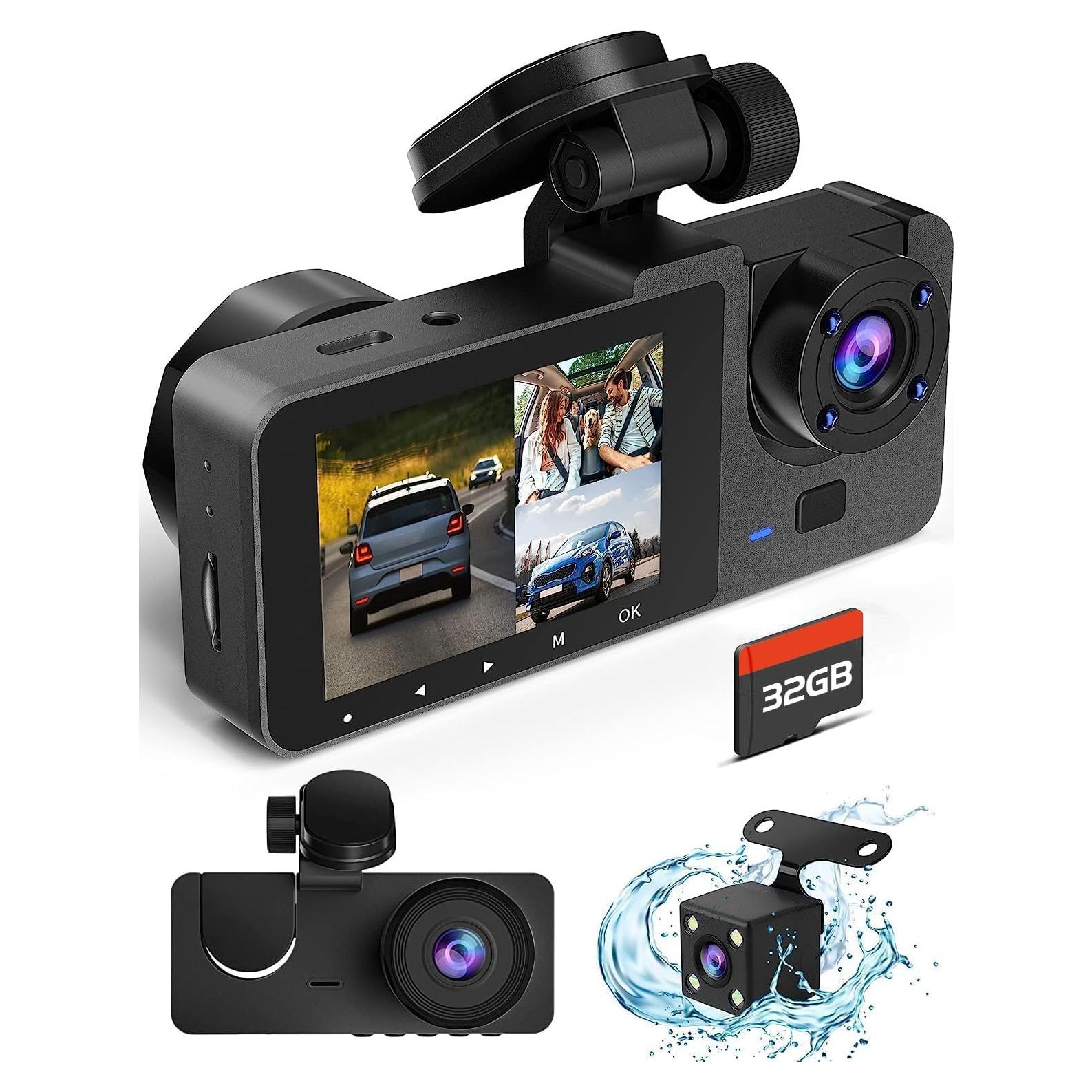 Cámara de tablero 4K Azacvb con visión nocturna y 32GB