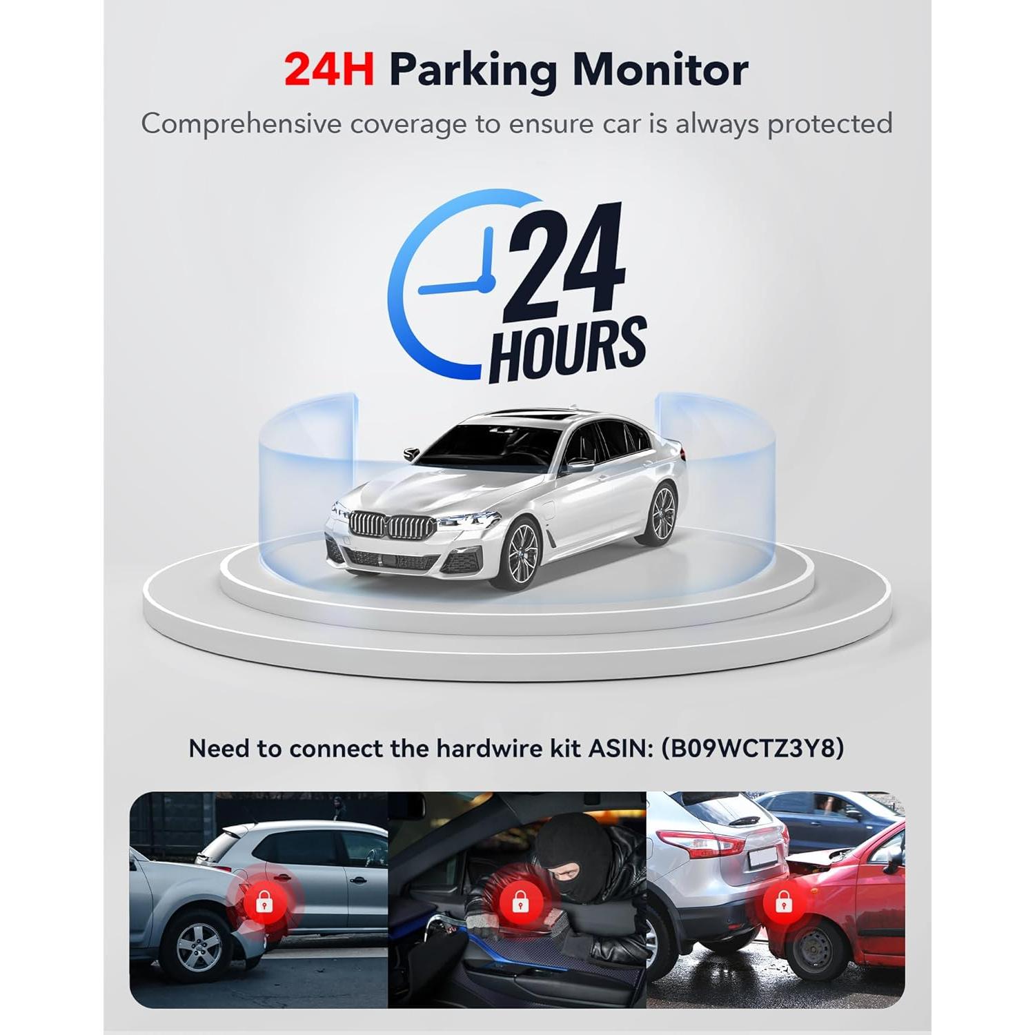 Cámara de Salpicadero REDTIGER F17 4K Triple 2160P+1080P GPS