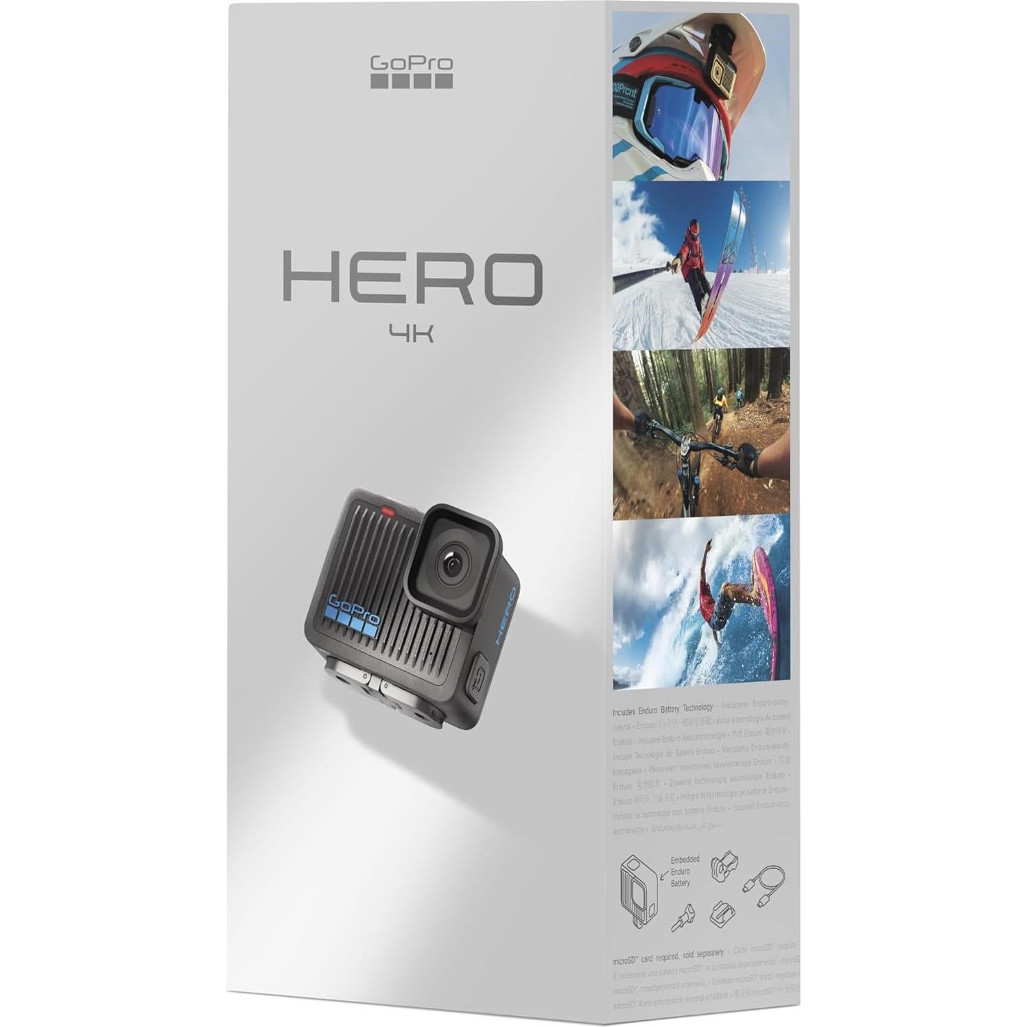 Cámara de acción GoPro Hero 4K Ultra HD 12MP resistente al agua