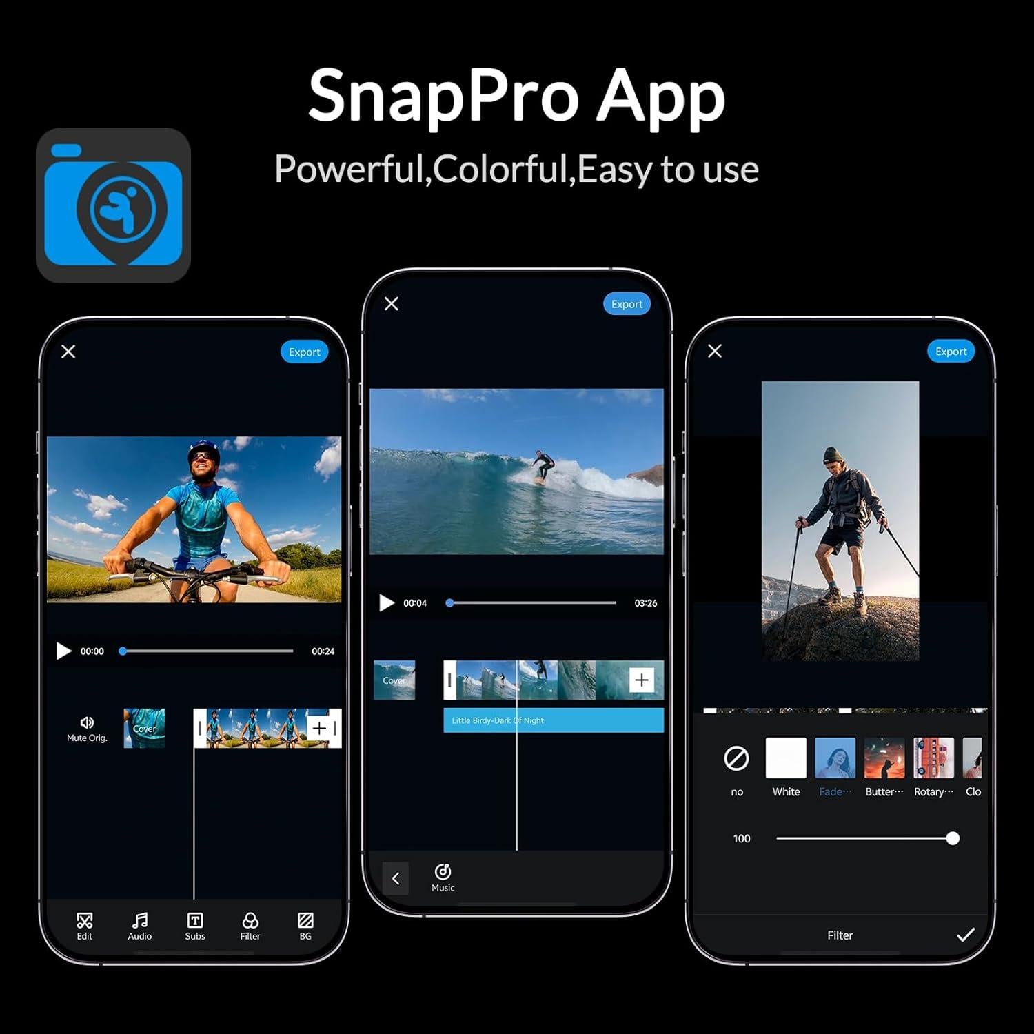 Cámara de acción Icefox 4K 60FPS 20MP impermeable EIS