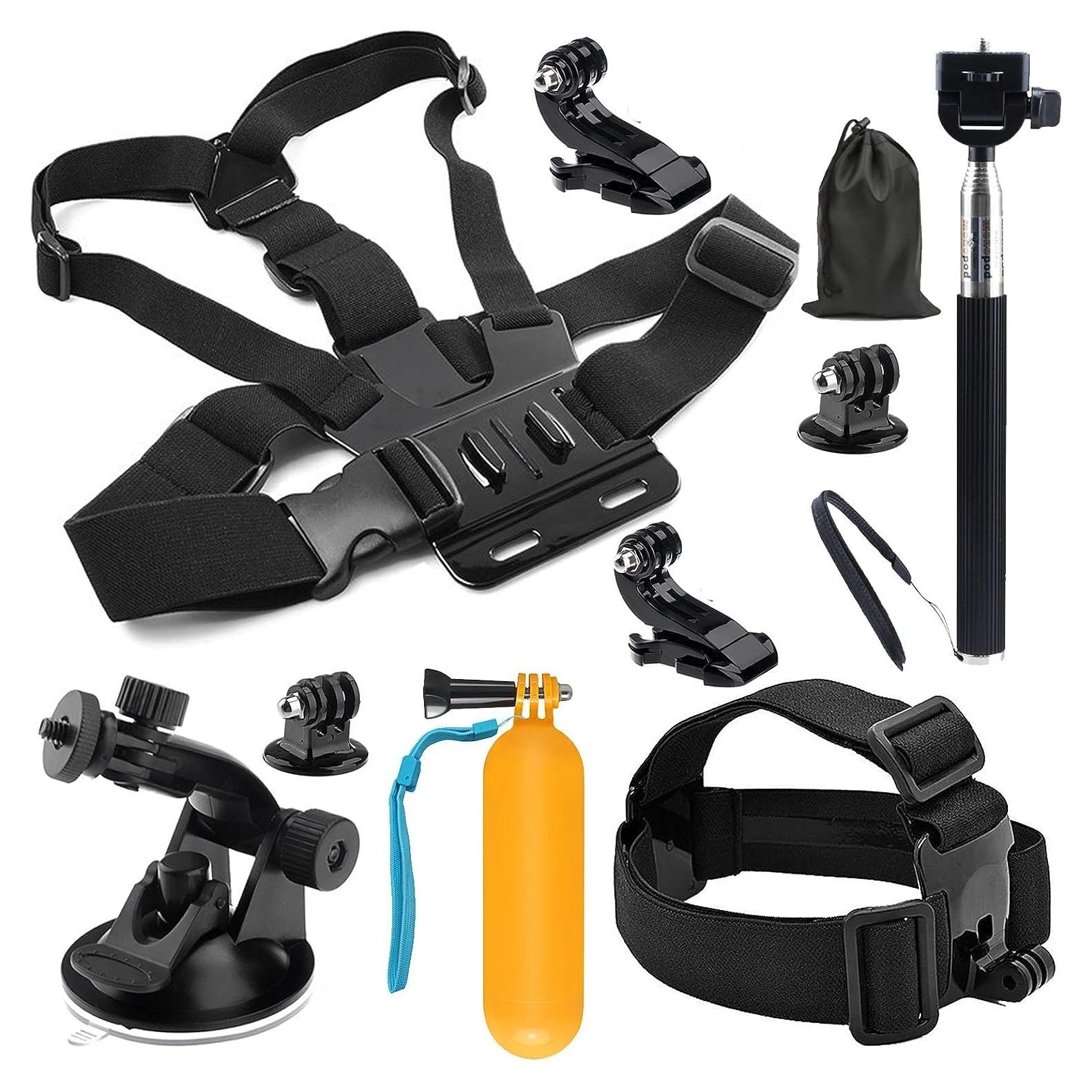 Kit de Accesorios SHOOT 10 en 1 para GoPro Hero 13-3 y SJ4000