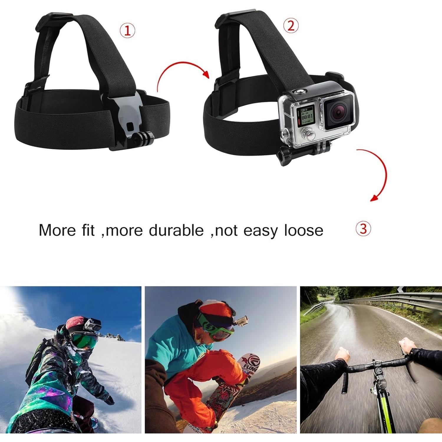 Kit de Accesorios SHOOT 10 en 1 para GoPro Hero 13-3 y SJ4000