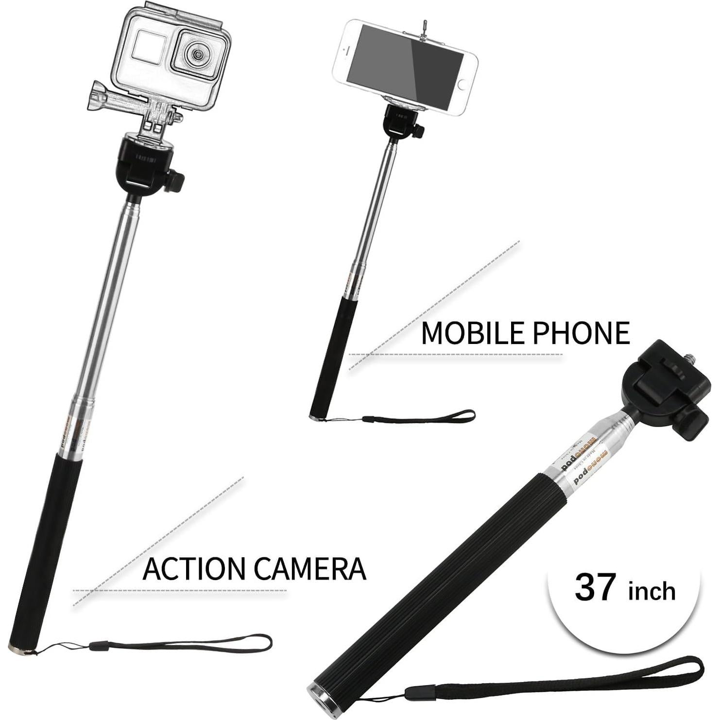 Kit de Accesorios SHOOT 10 en 1 para GoPro Hero 13-3 y SJ4000