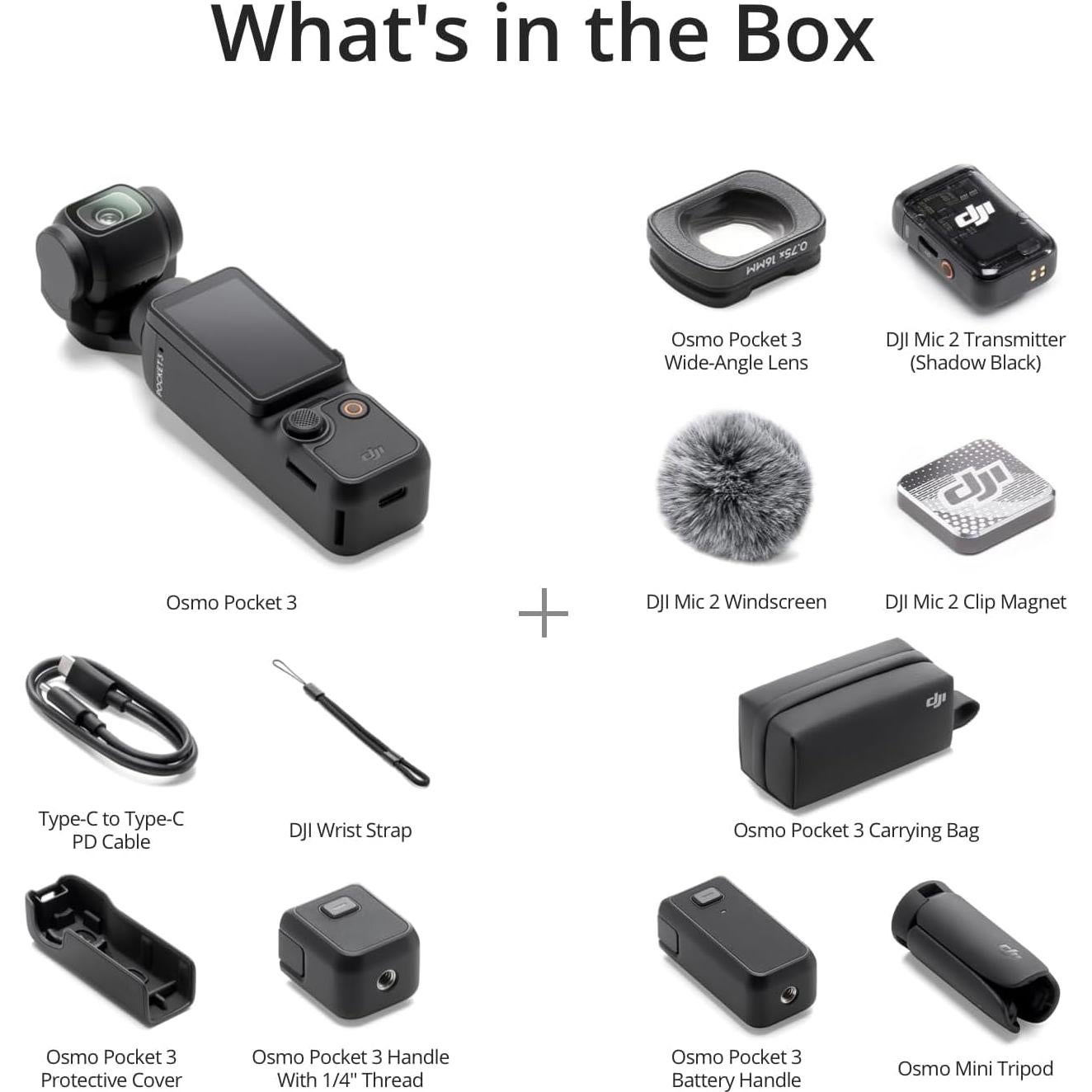 Cámara de Vlogging DJI Osmo Pocket 3 Creator Combo 4K