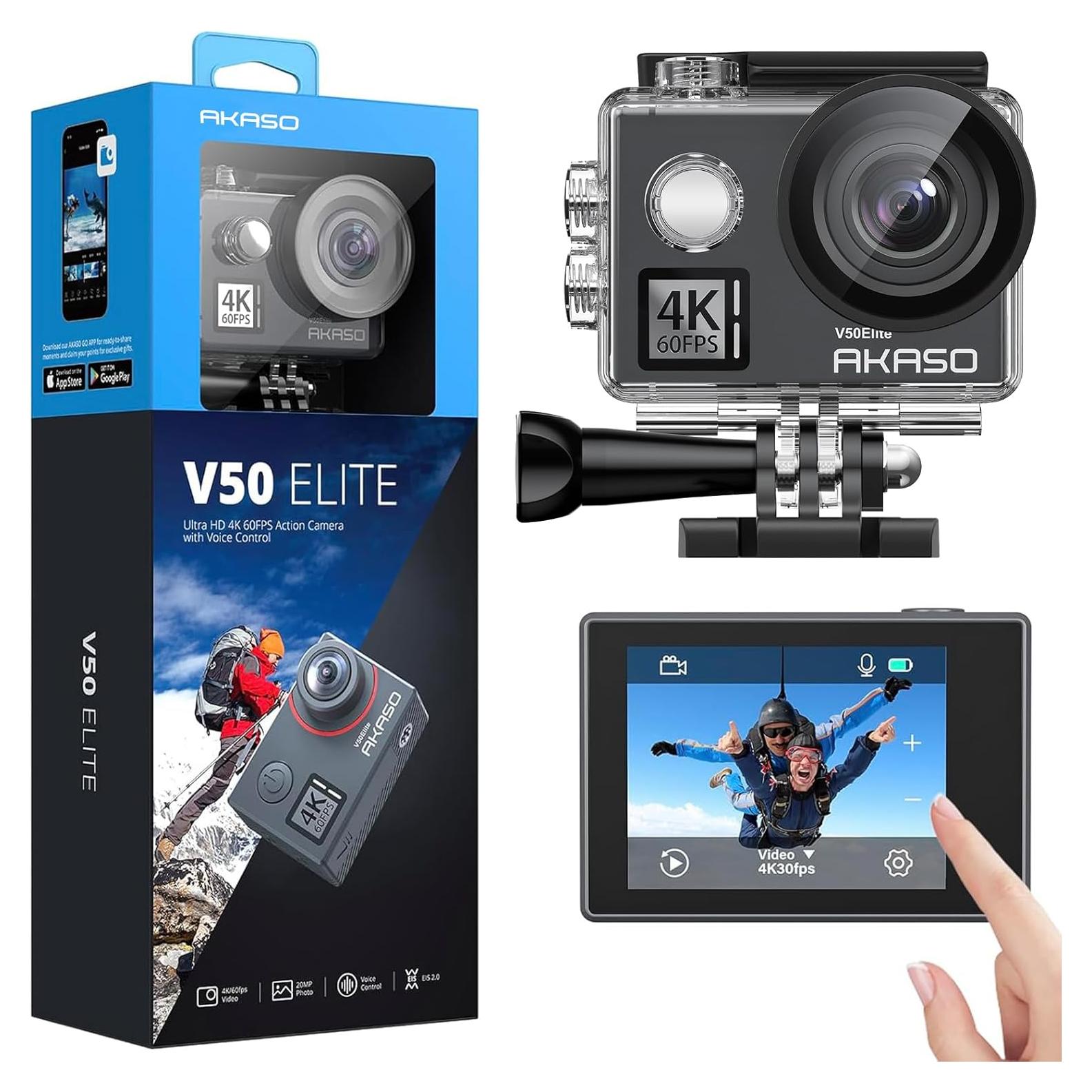 Cámara de Acción AKASO V50 Elite 4K 60fps Impermeable 40m